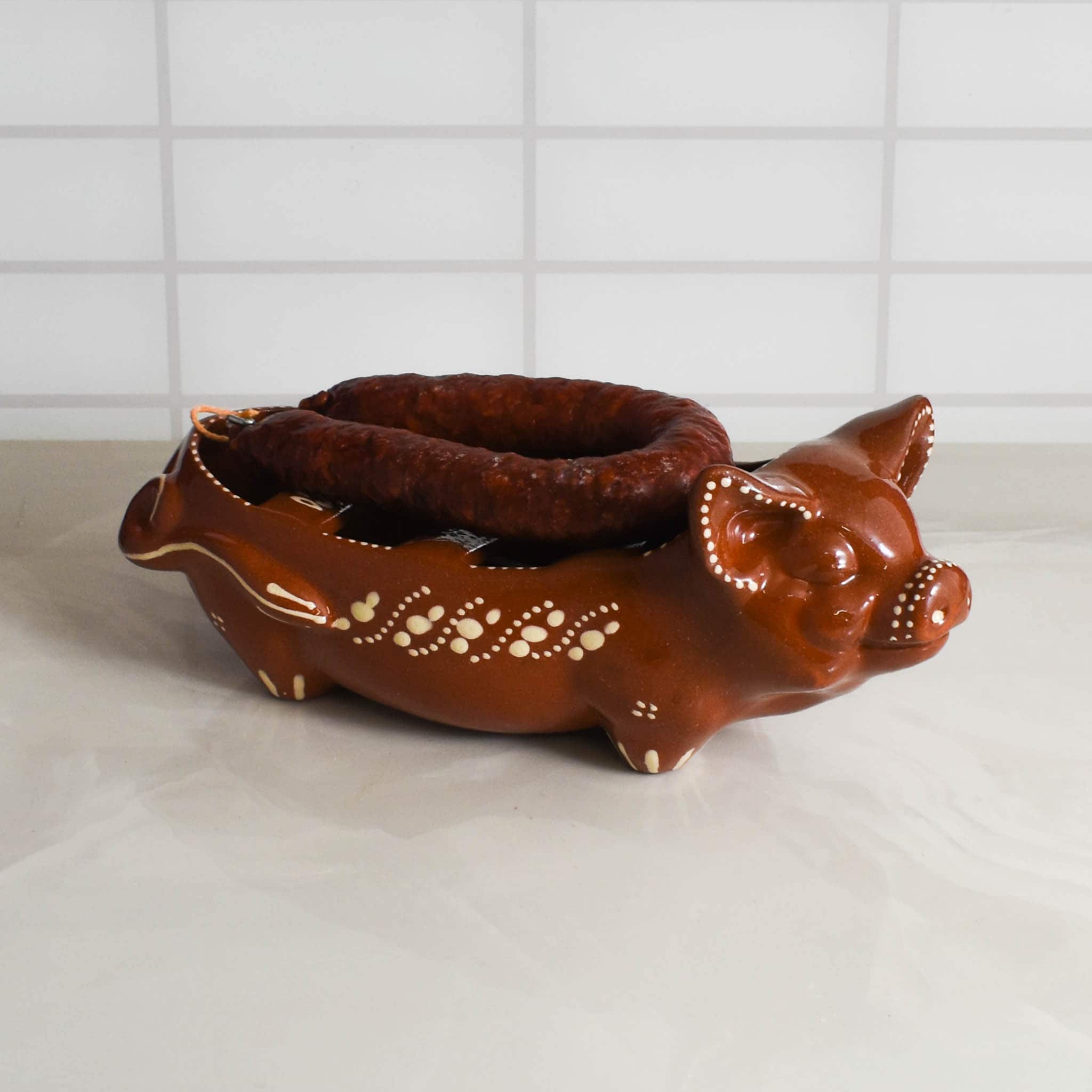 Terracotta Chorizo Pig Serving Dish, 30cm - Image 3