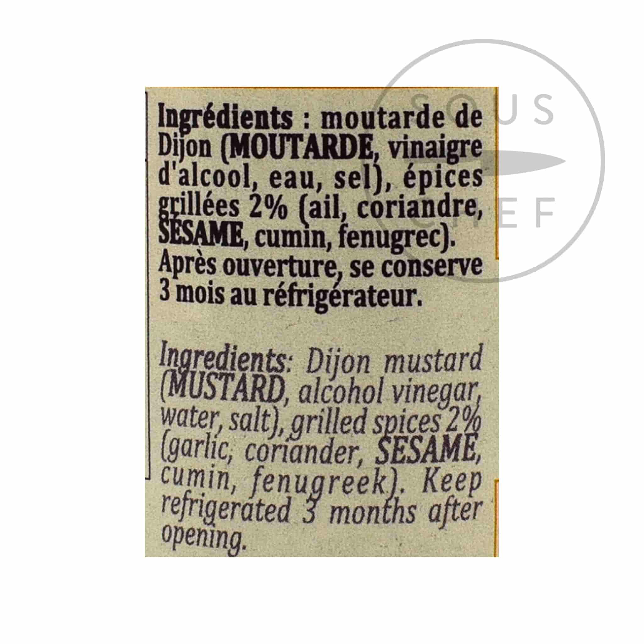 Terre Exotique Mustard With Roasted Spices, 100g - Image 4
