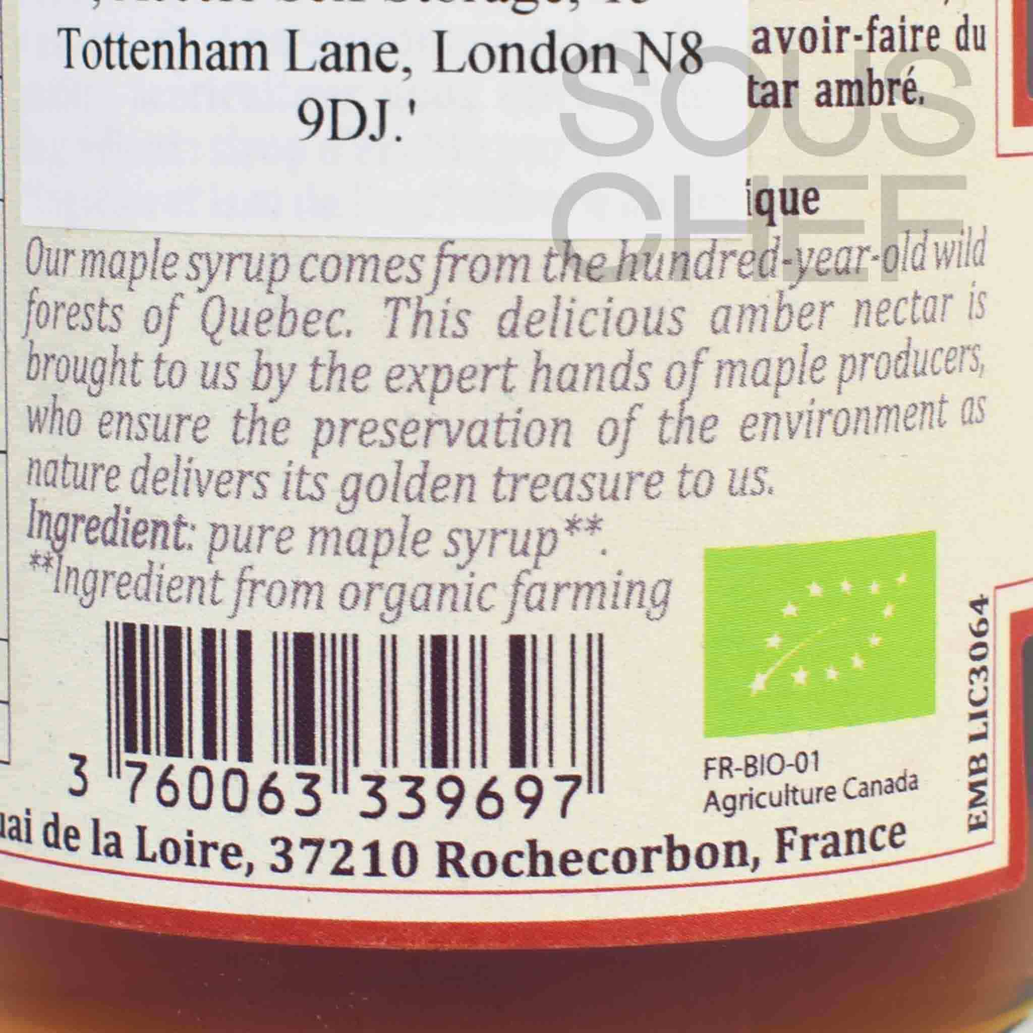 Terre Exotique Organic Pure Maple Syrup, 200ml - Image 2