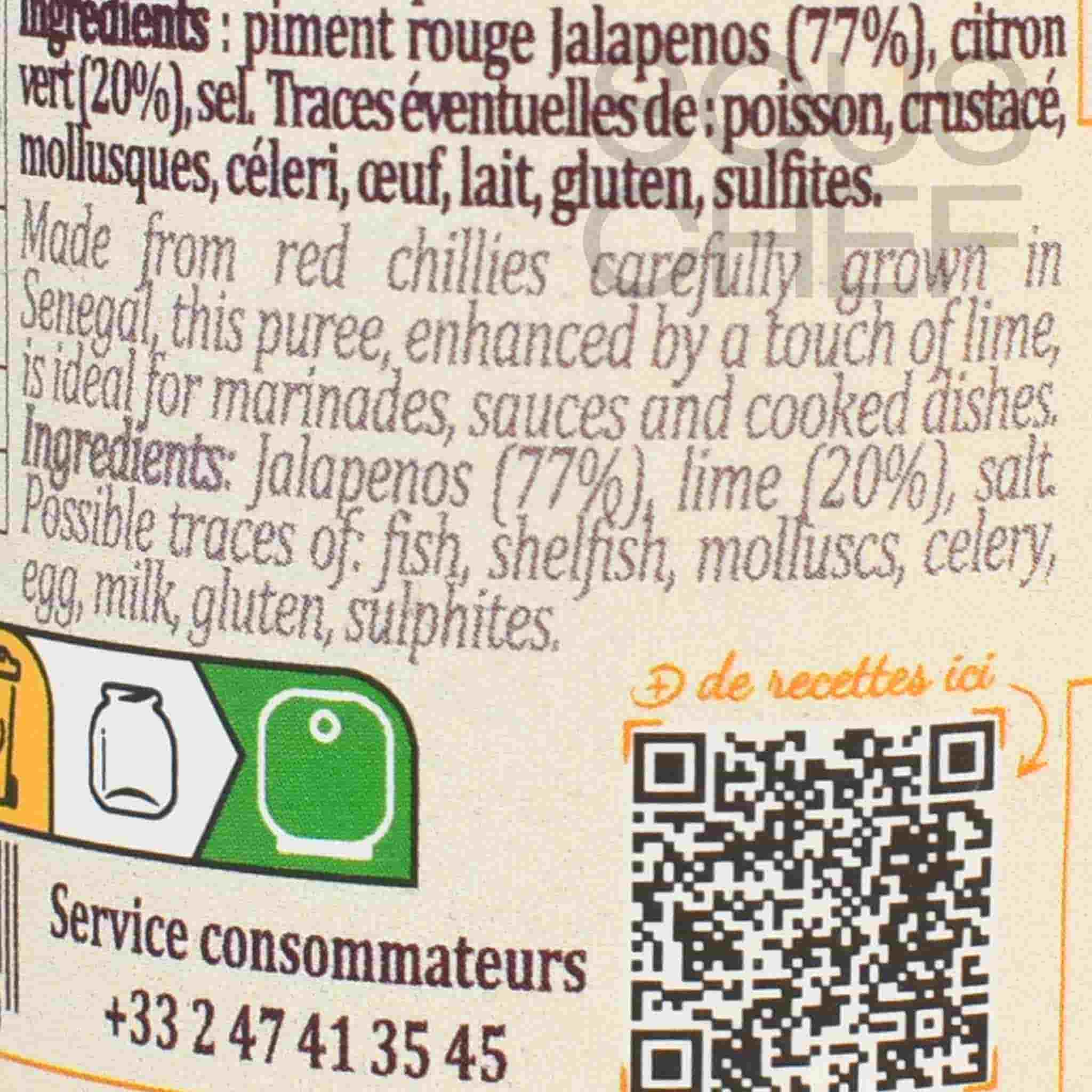 Terre Exotique Red Chilli Puree with Lime, 100g - Image 2