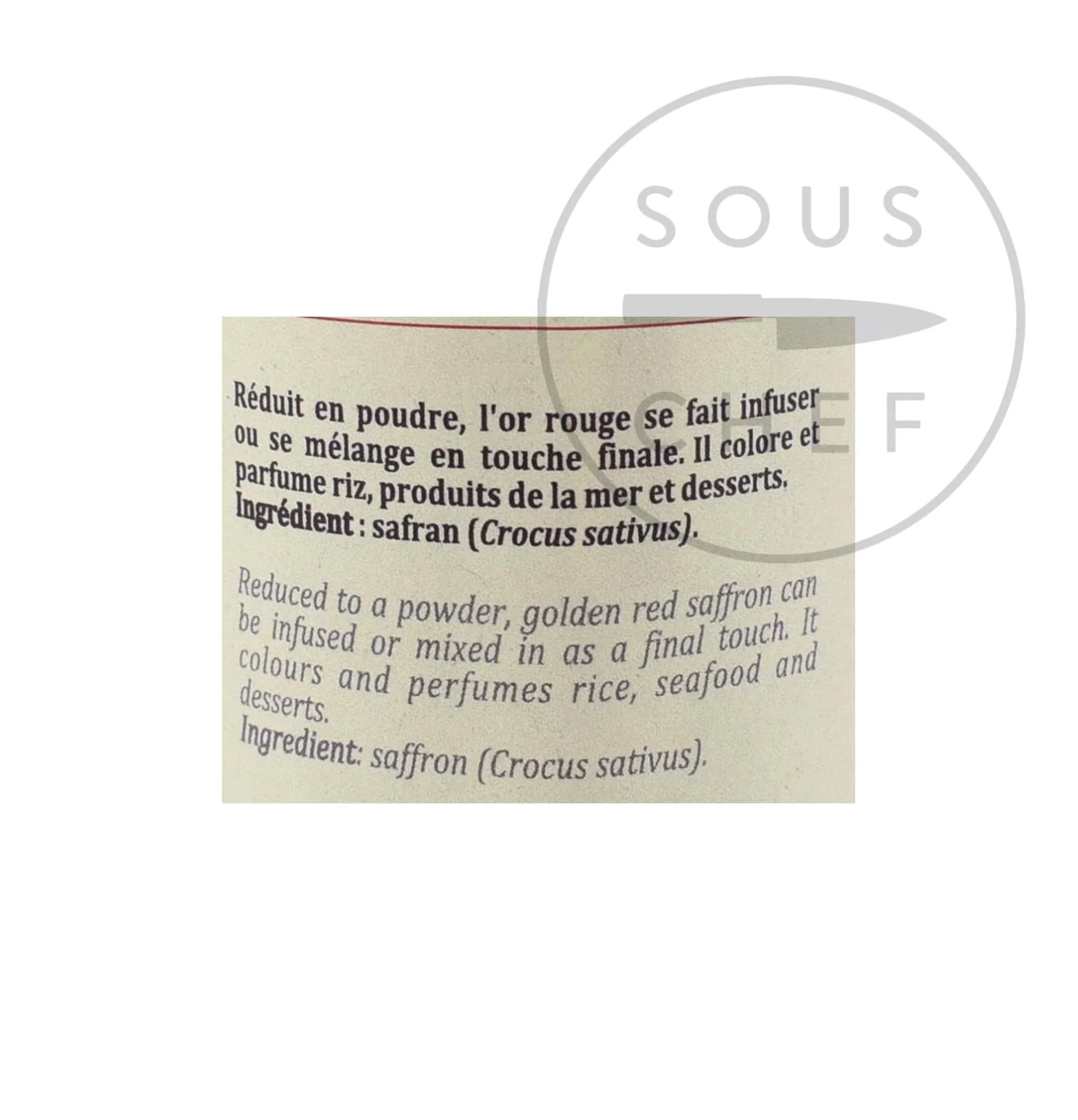 Terre Exotique Saffron Powder, 0.5g - Image 2