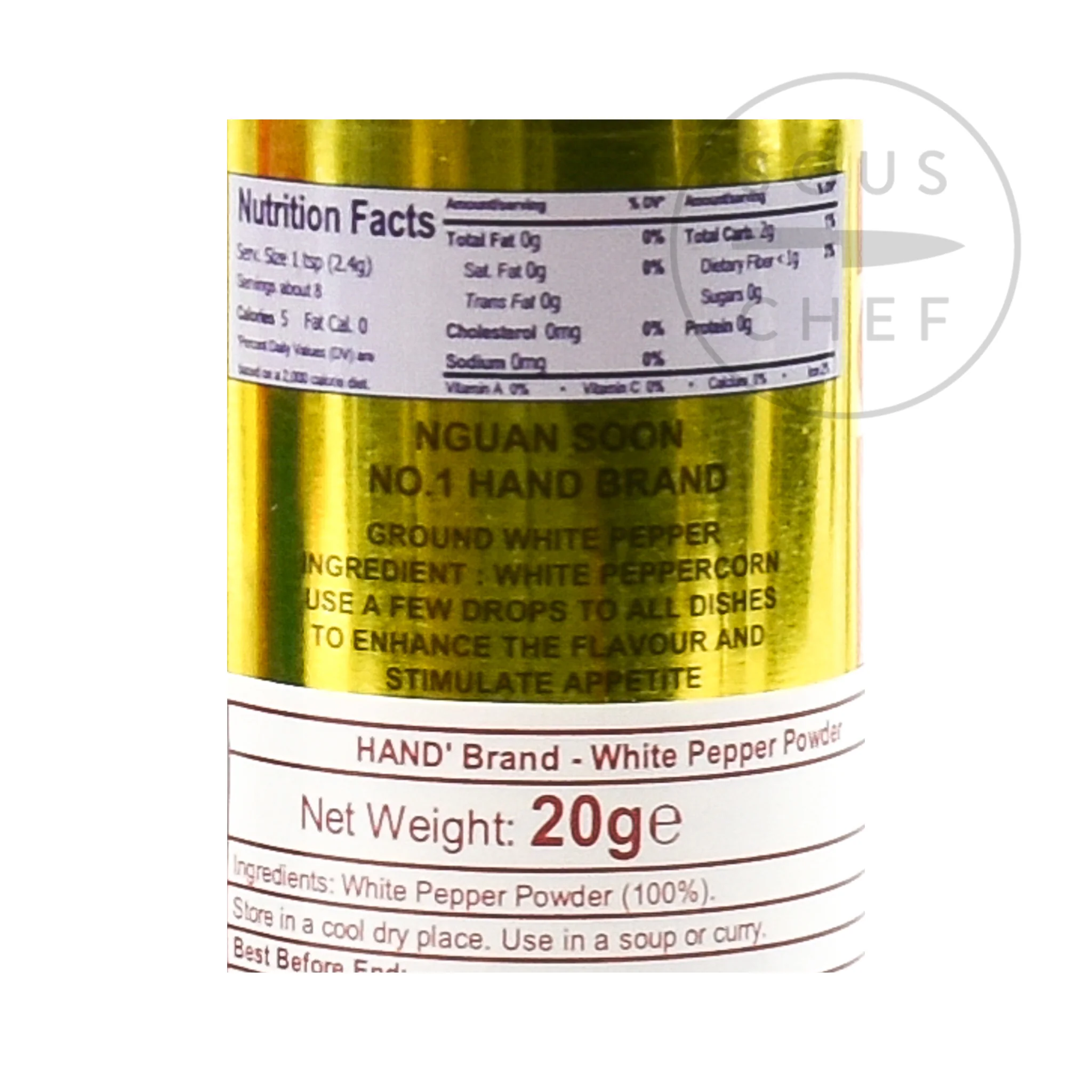 Thai "Hand" White Pepper Powder, 20g - Image 2
