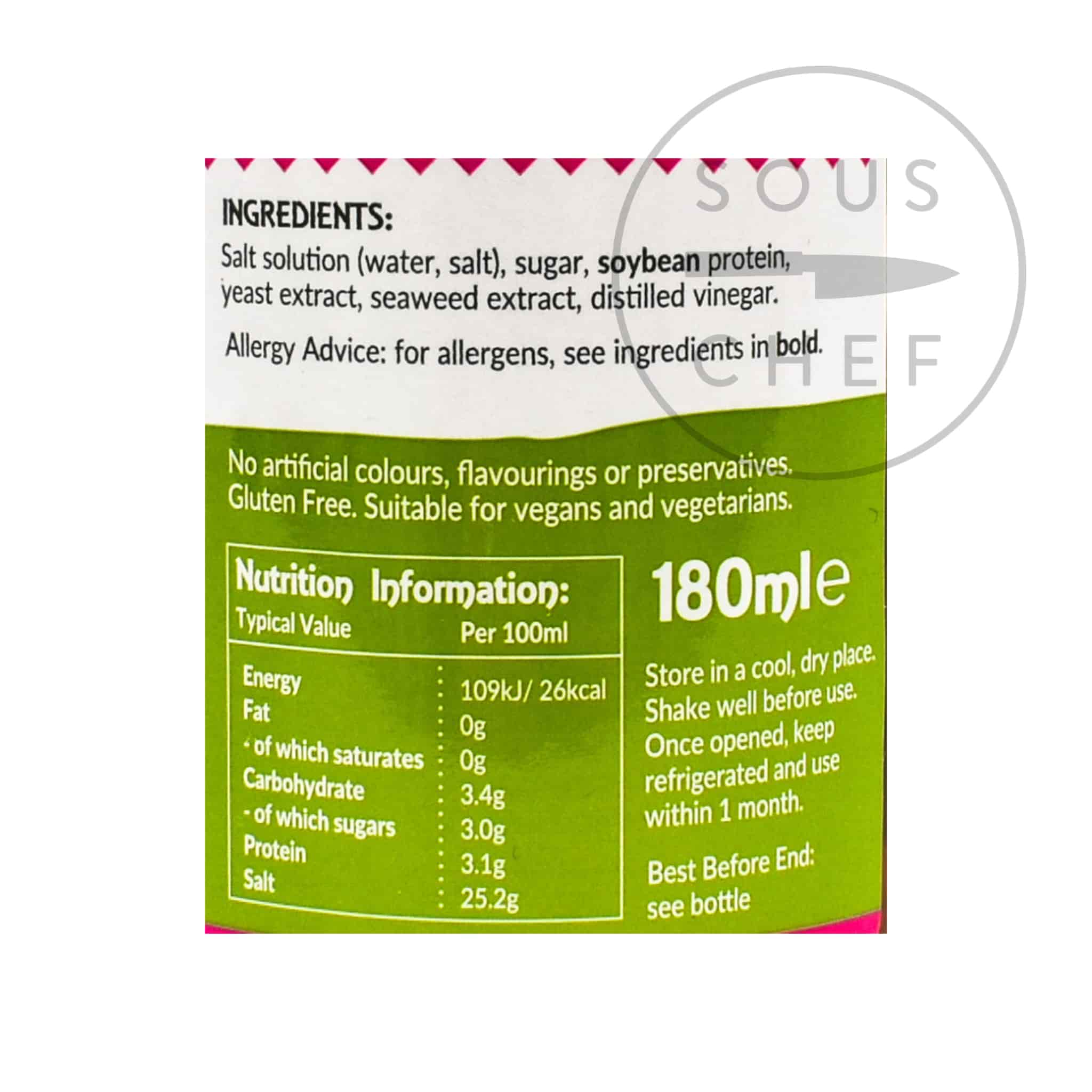 Thai Taste Vegan Fish Sauce, 180ml - Image 2
