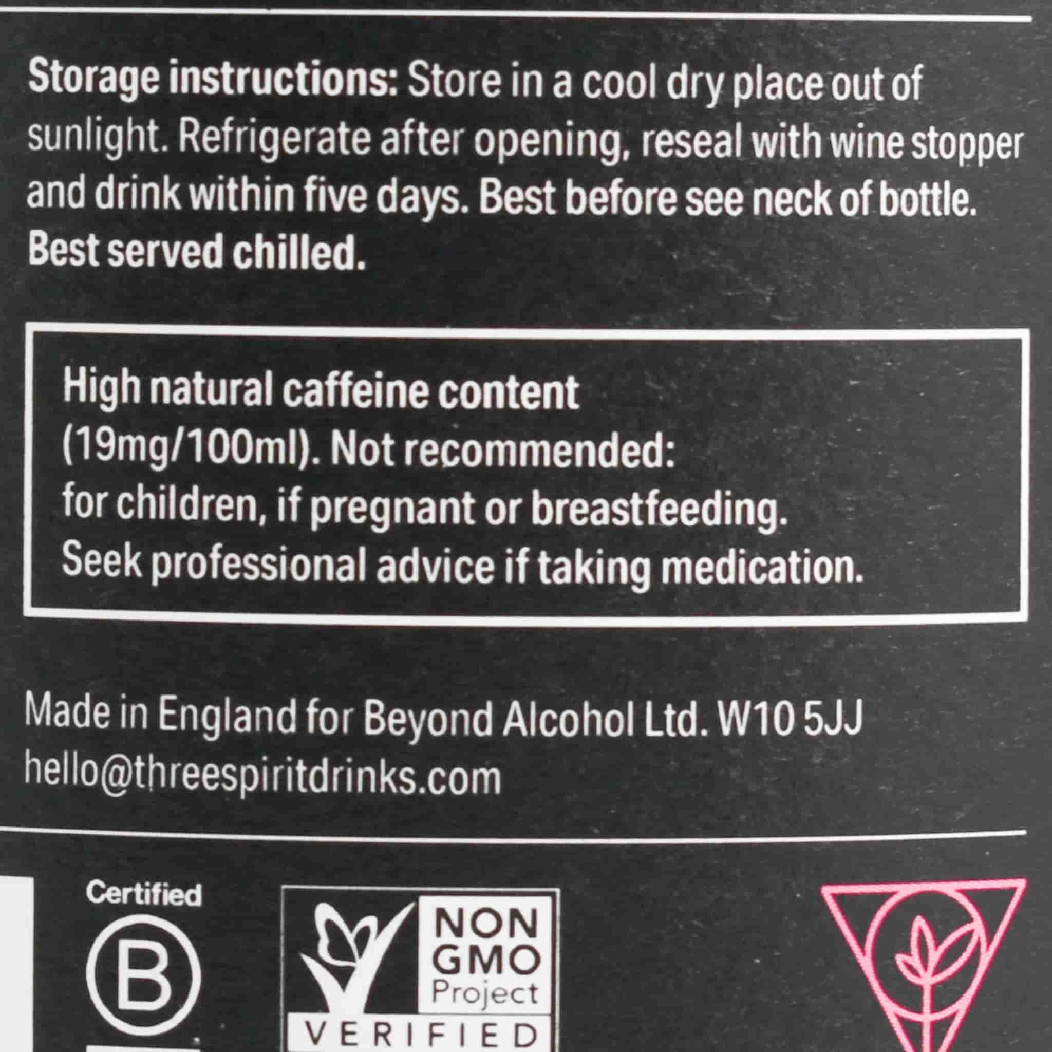 Three Spirit Drinks Blurred Vines Spark 0% Sparkling Rose Wine, 750ml - Image 2
