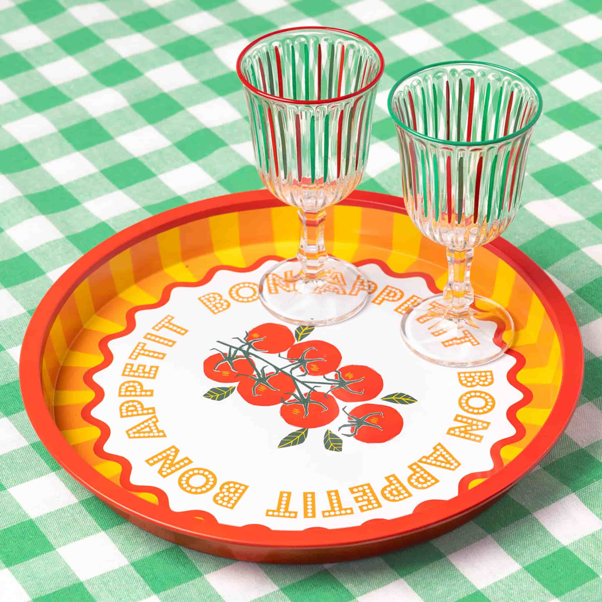 Tomato Metal Serving Tray, 31cm - Image 2