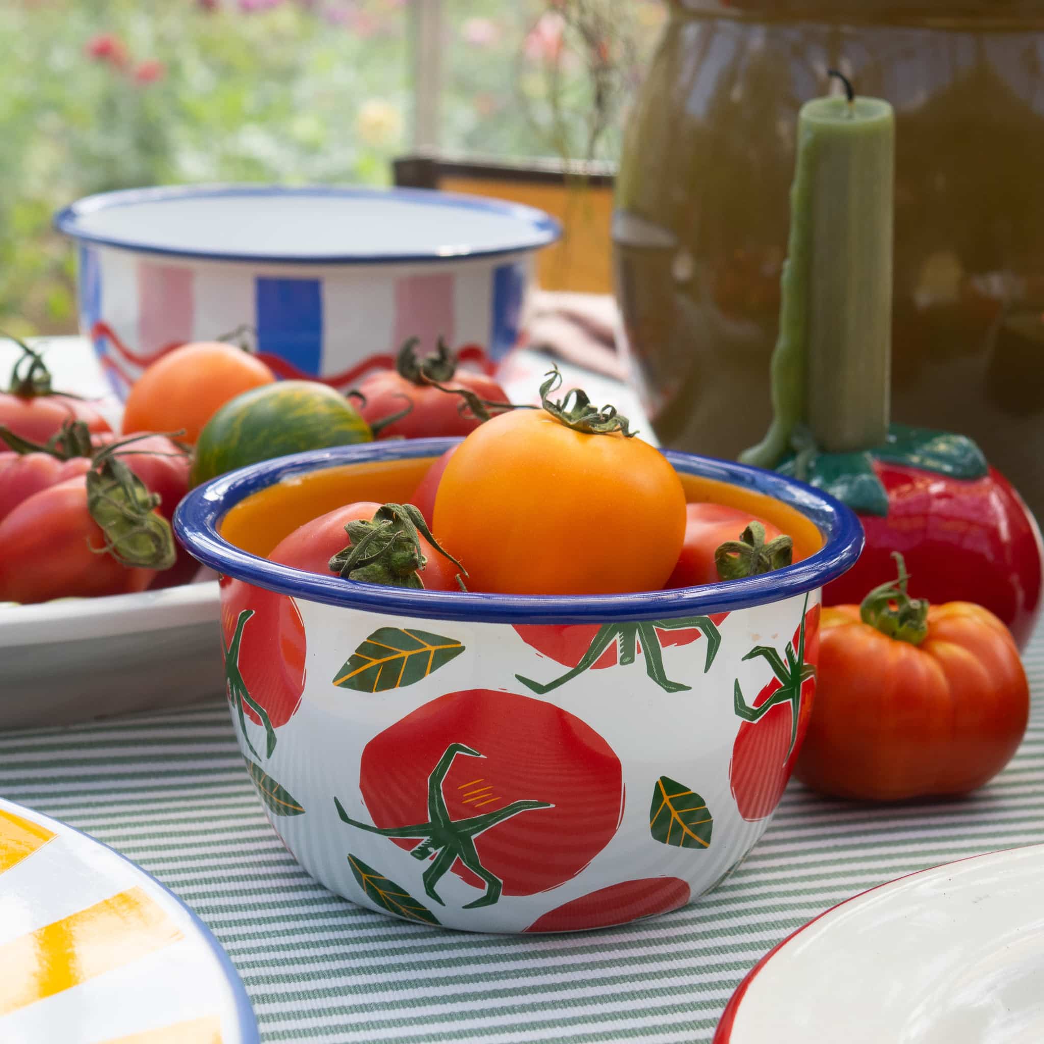 Tomato Printed Enamel Bowl, 12cm - Image 2