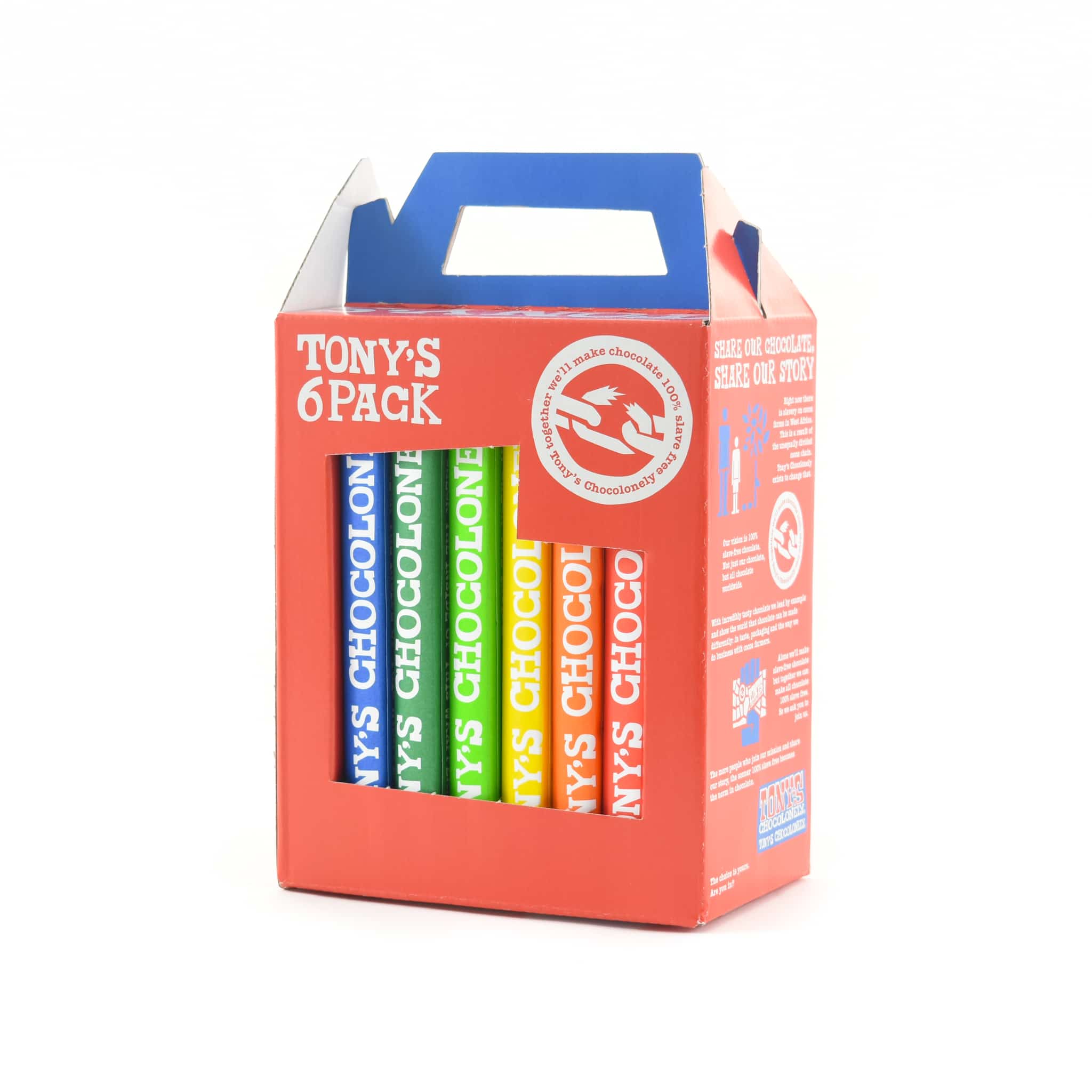 Short Dated Tony's Chocolonely Rainbow Chocolate Tasting Box, 1080g