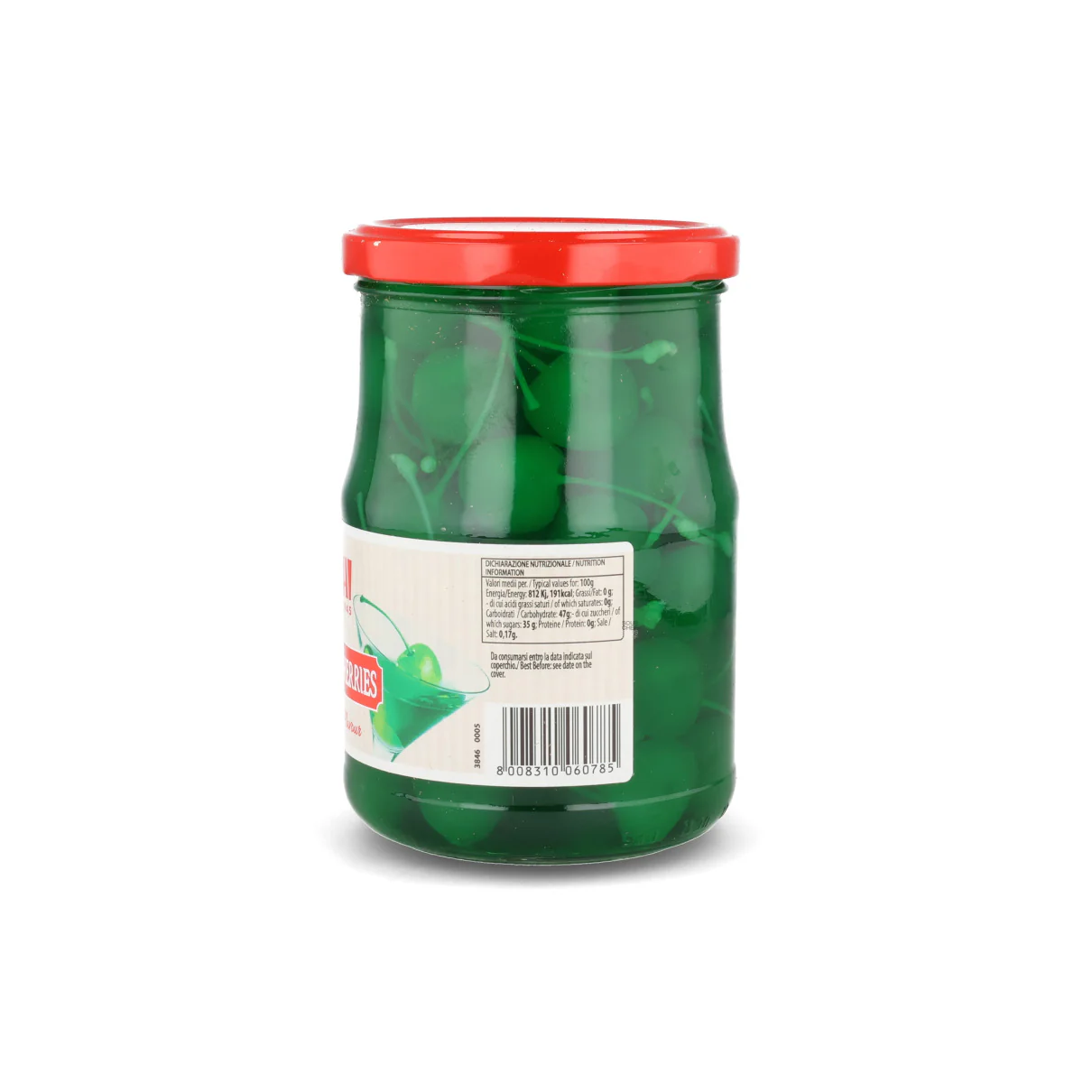 Toschi Green Cocktail Cherries, 630g - Image 3
