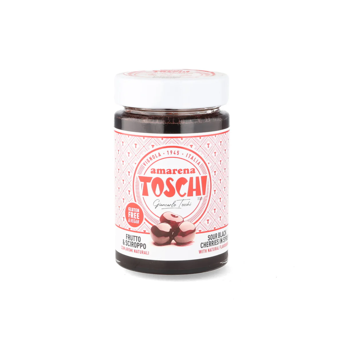 Toschi Sour Black Amarena Cherries in Syrup, 230g - Image 3