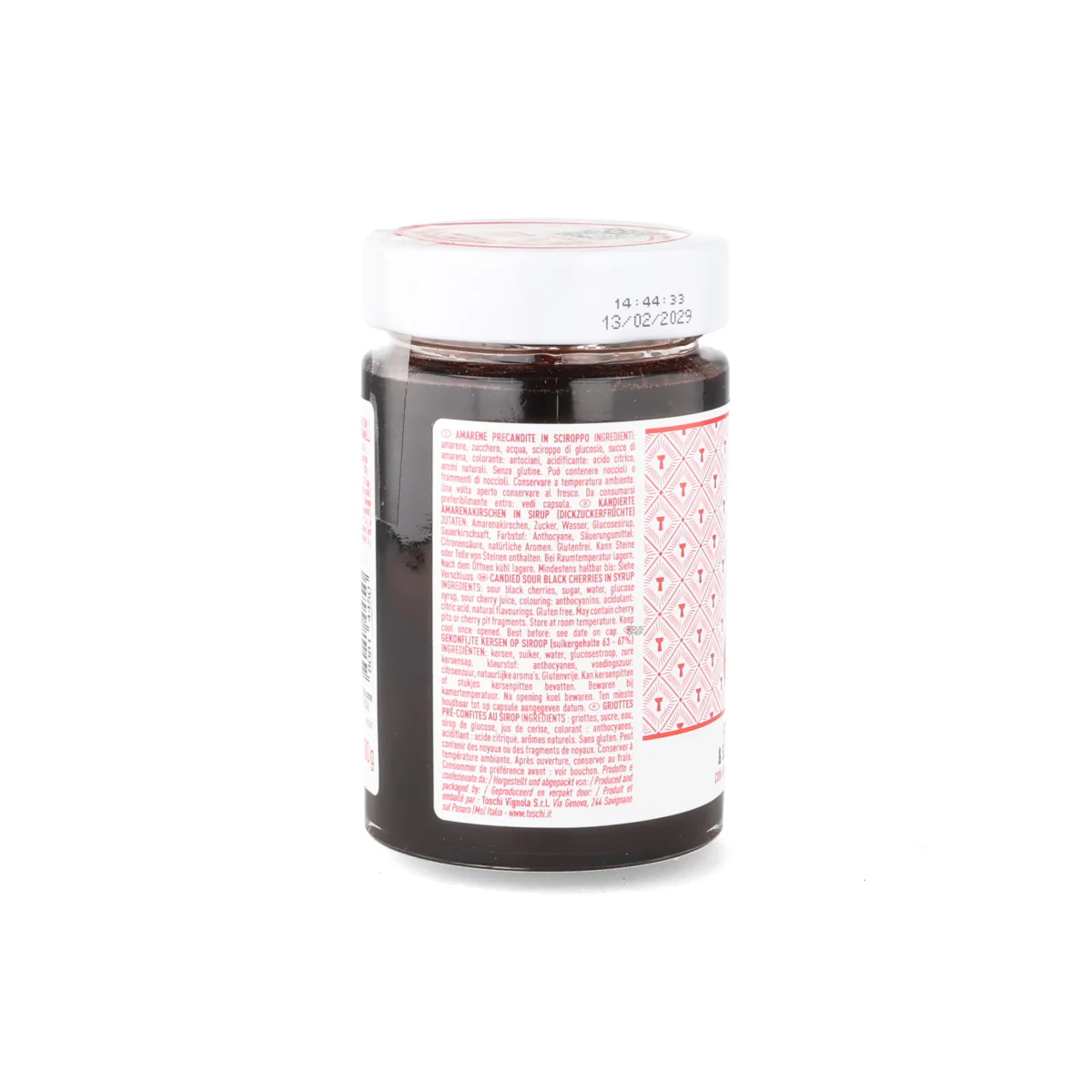 Toschi Sour Black Amarena Cherries in Syrup, 230g - Image 4