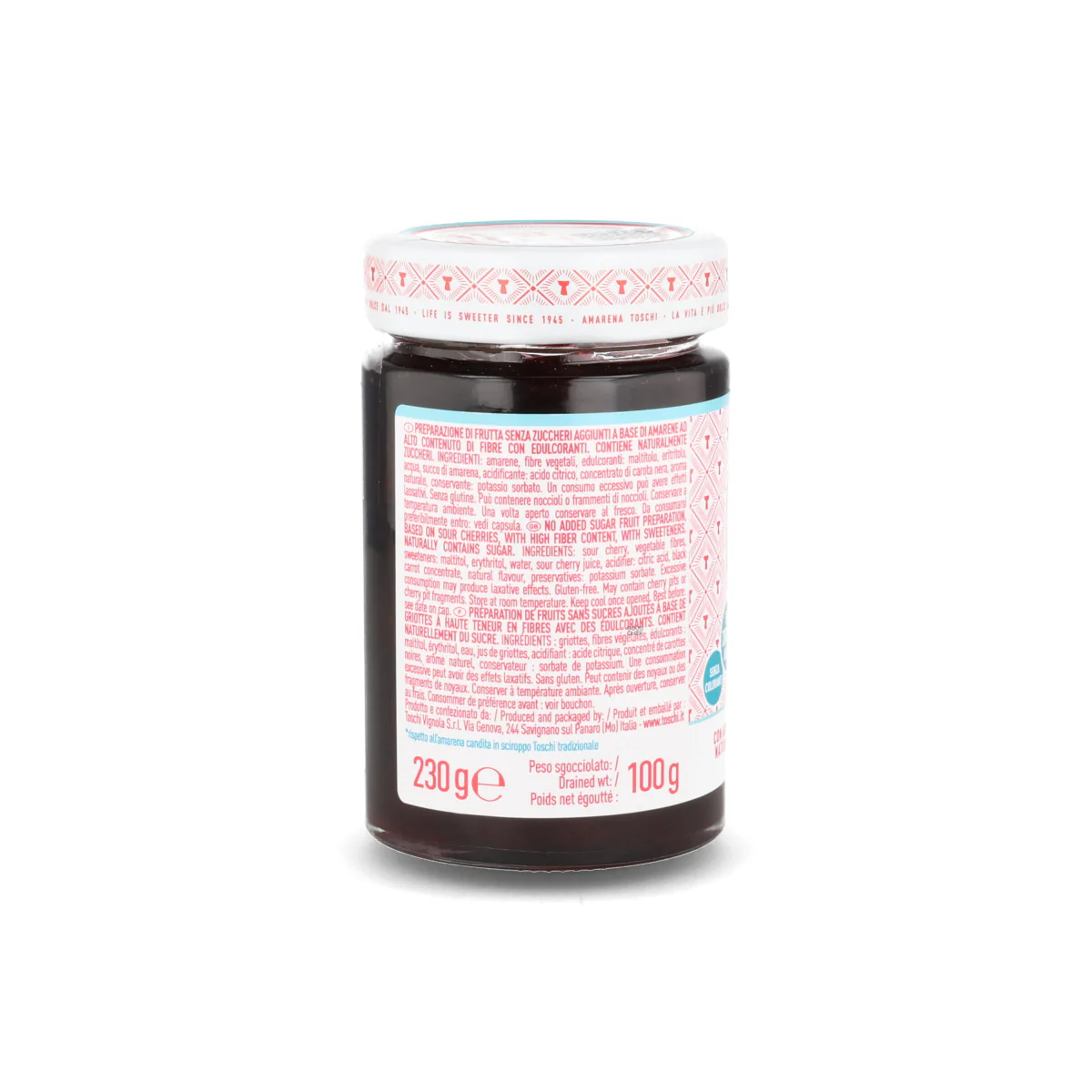 Toschi Zero Sugar Amarena Cherries - Image 4