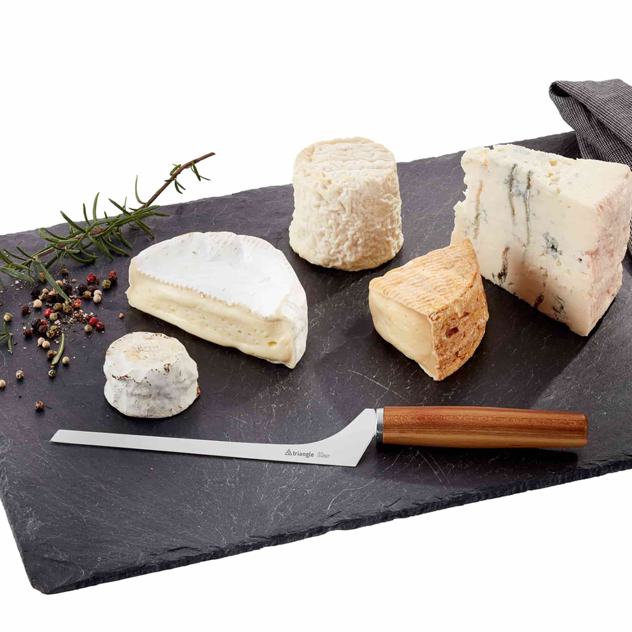 Triangle Hard Cheese Knife with Plum Wood Handle - Image 2