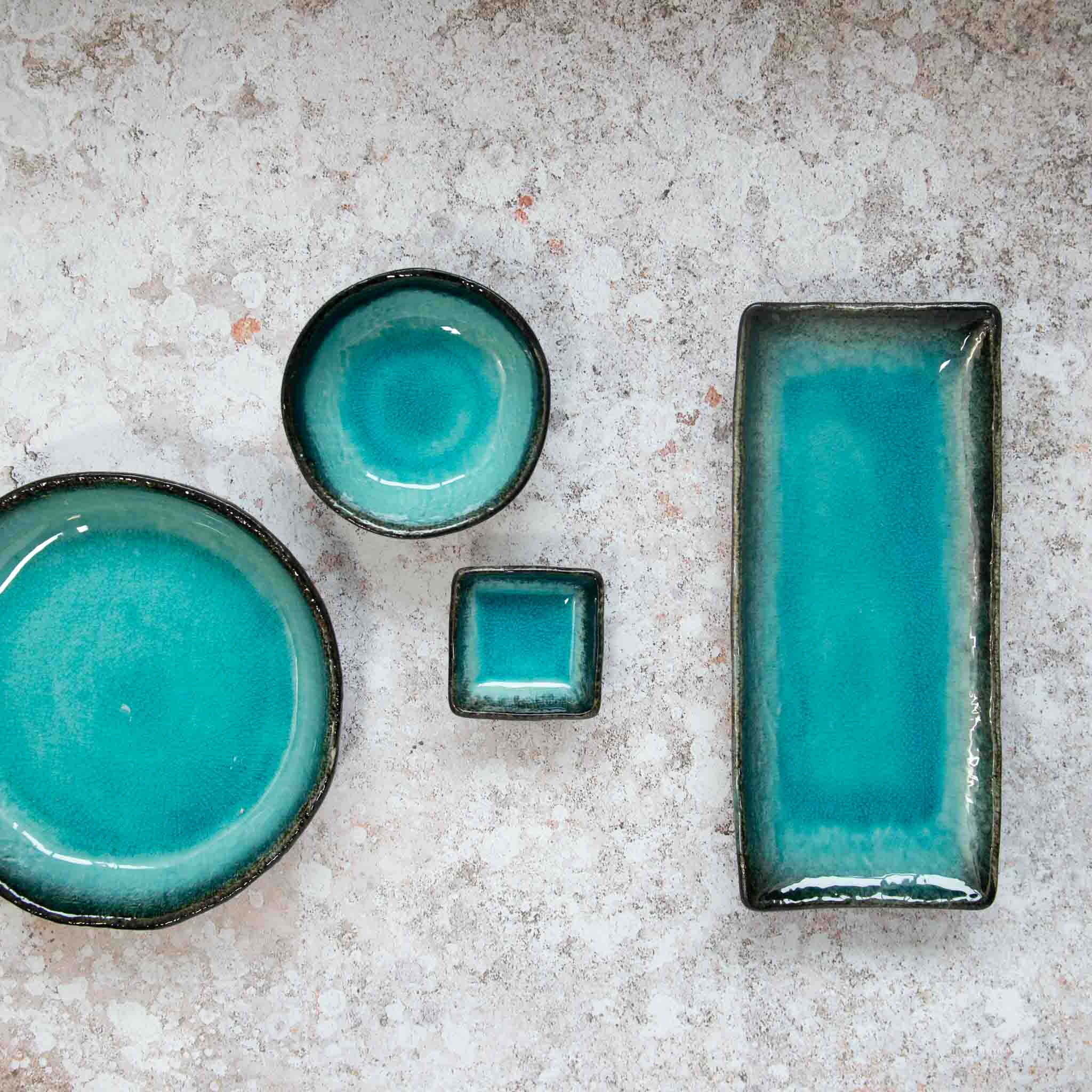 Turquoise Glaze Bowl, 12cm dia x 4cm high - Image 4