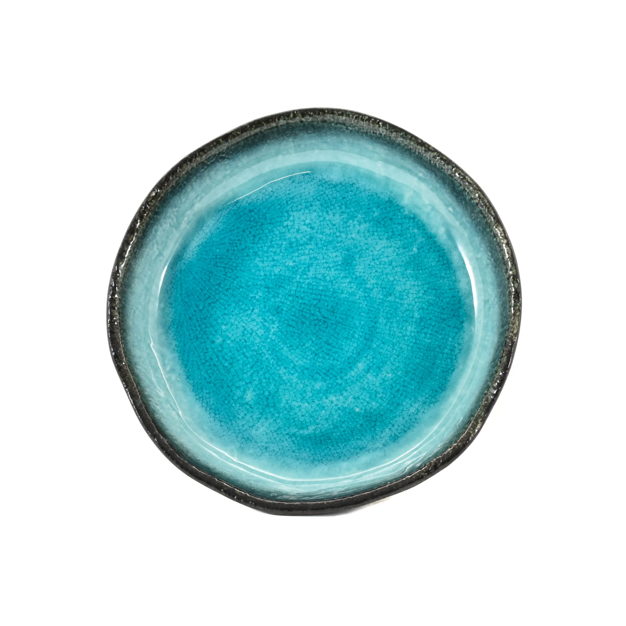 Turquoise Large Round Dish, 21.5cm dia x 4cm high - Image 4