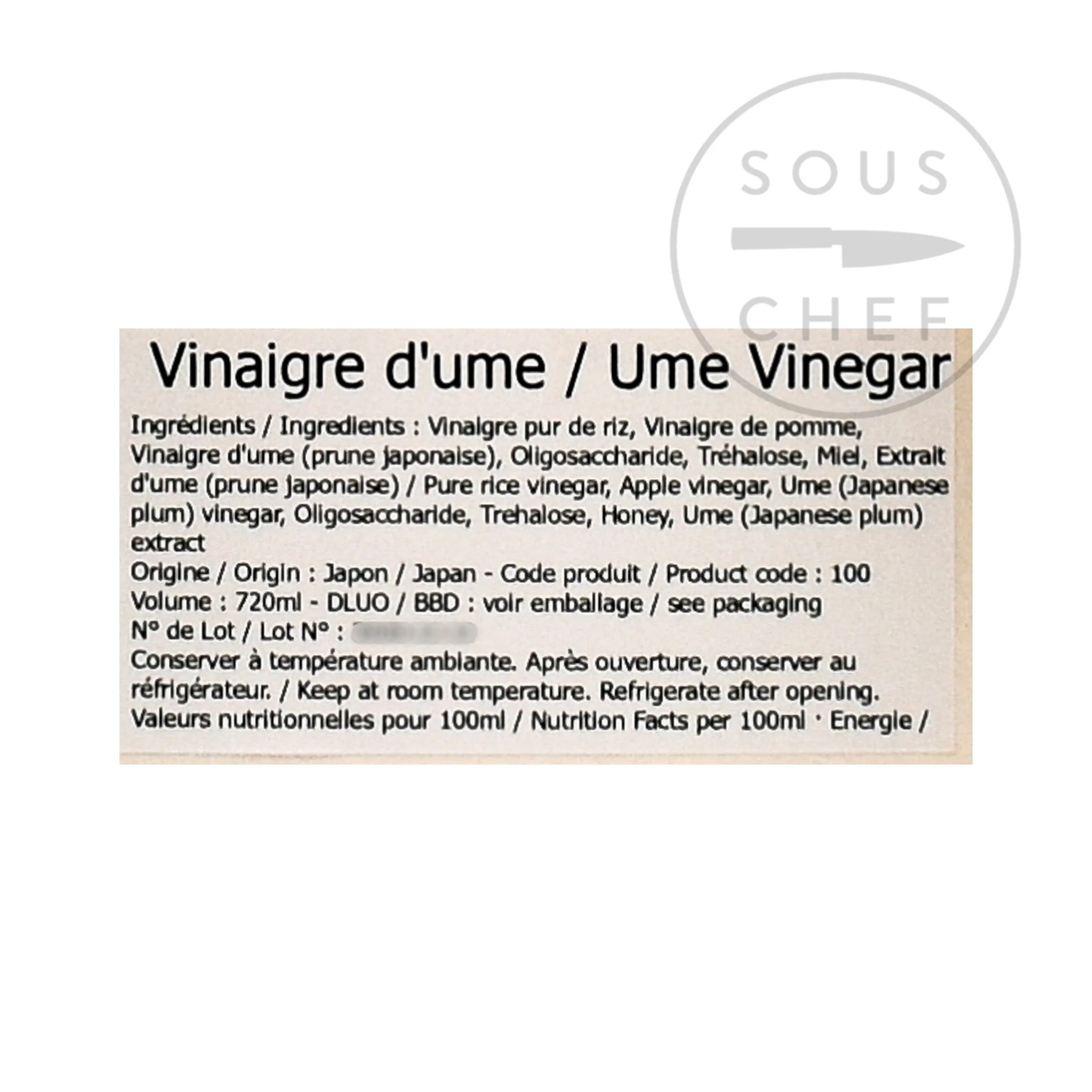 Ume Drinking Vinegar, 720ml - Image 4