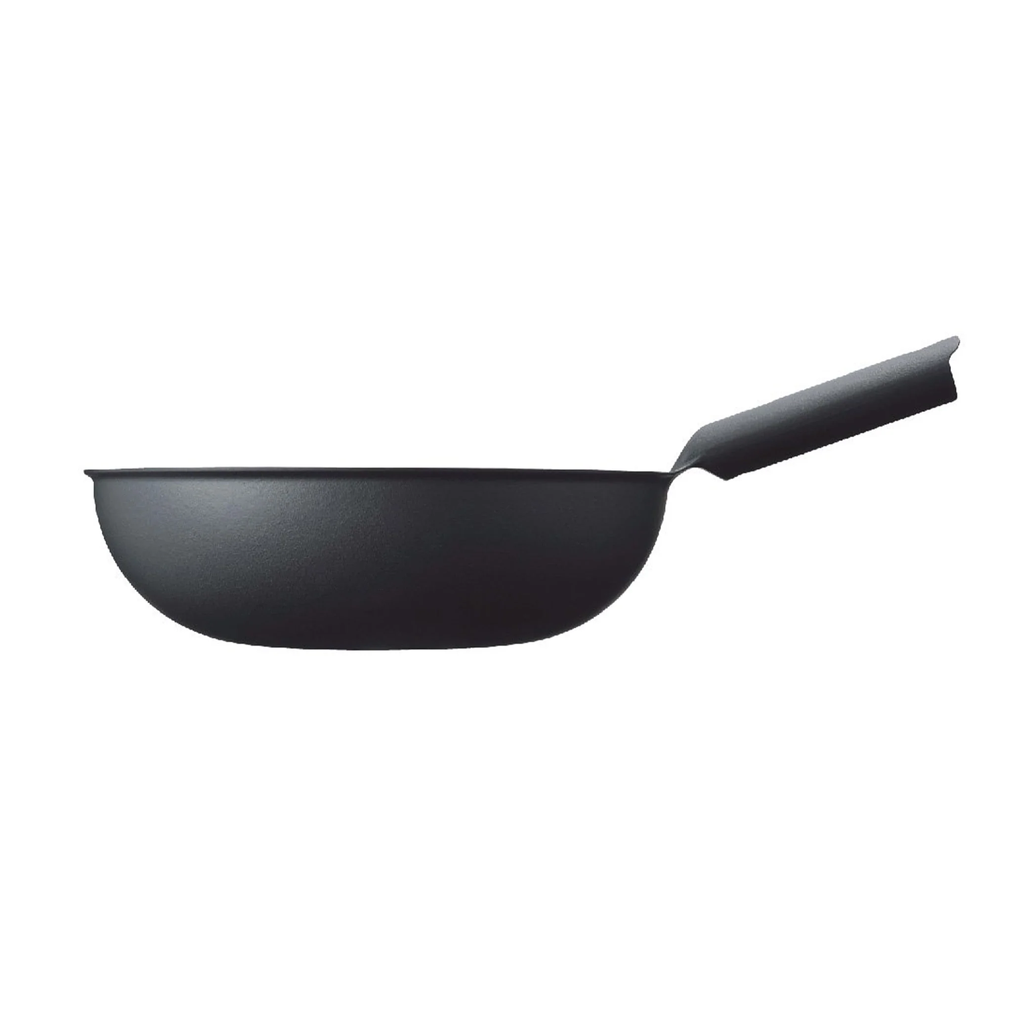 Unilloy Black Japanese Lightweight Cast Iron Wok, 31cm - Image 3