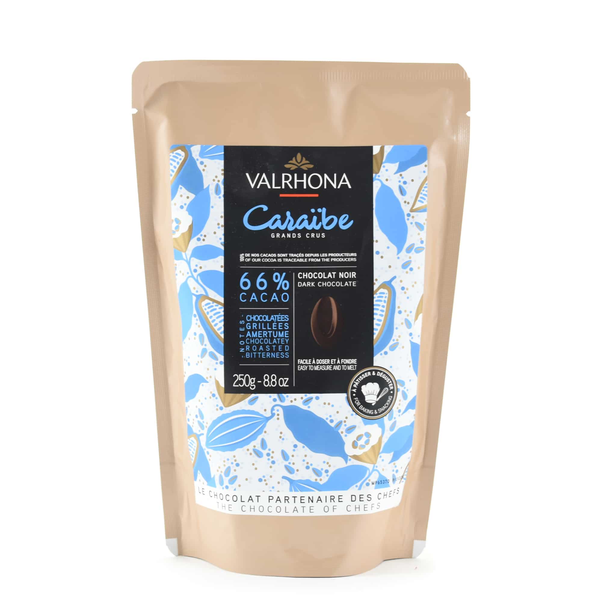 Valrhona Caraibe 66% Dark Chocolate Chips - Image 4
