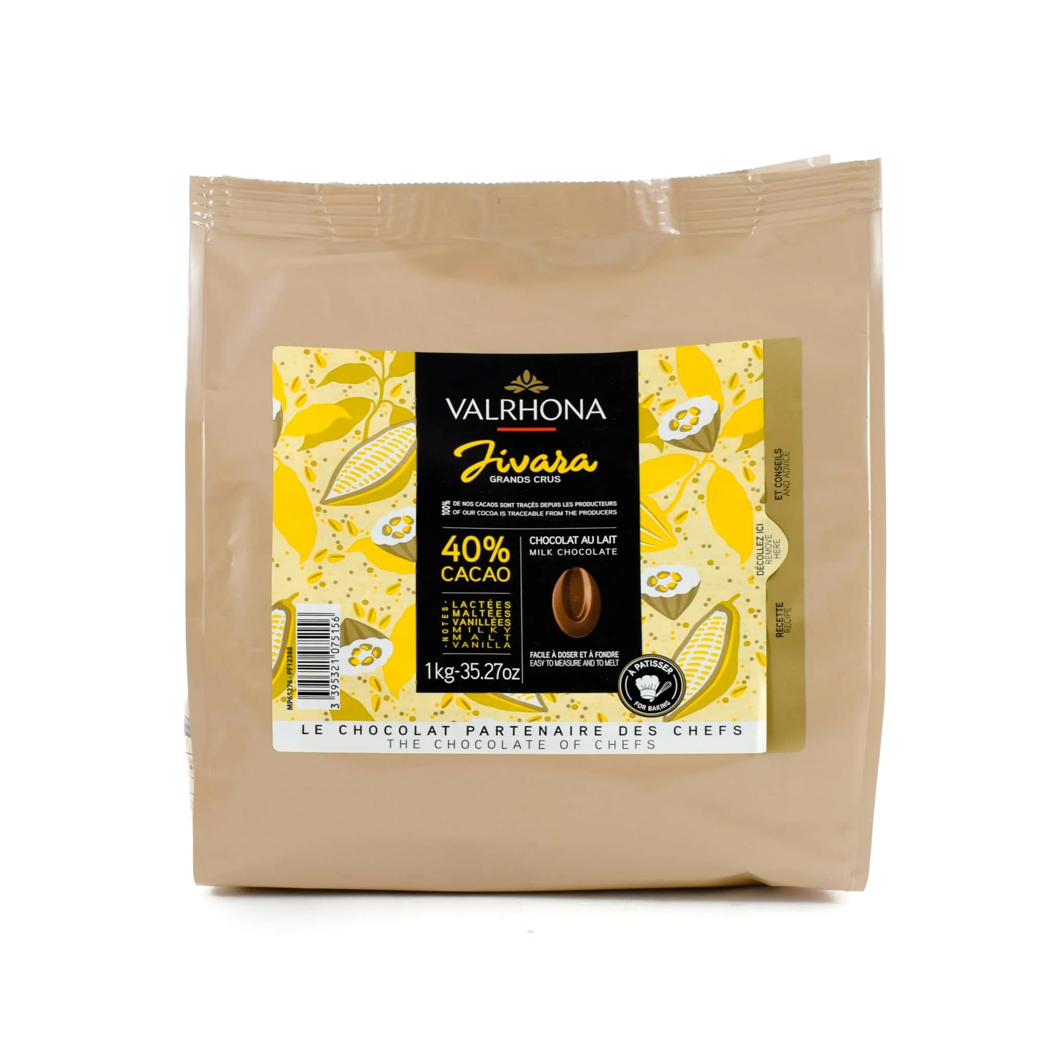 Valrhona Jivara 40% Milk Chocolate Chips - Image 2