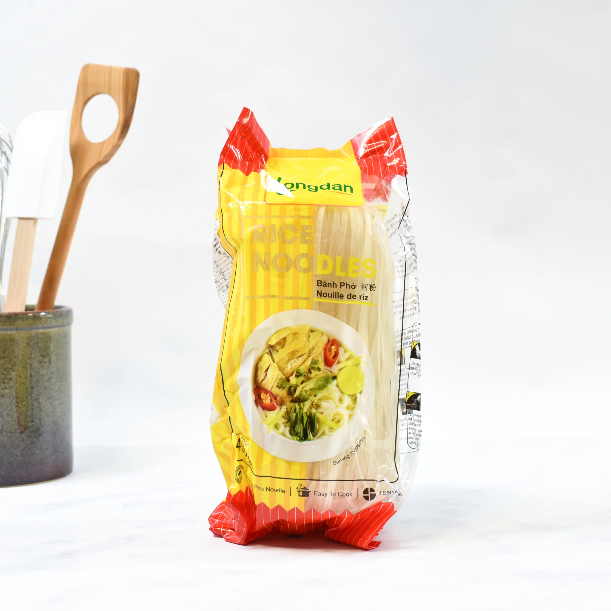 Vietnamese Rice Pho Noodles Bahn Pho, 4mm, 400g - Image 4