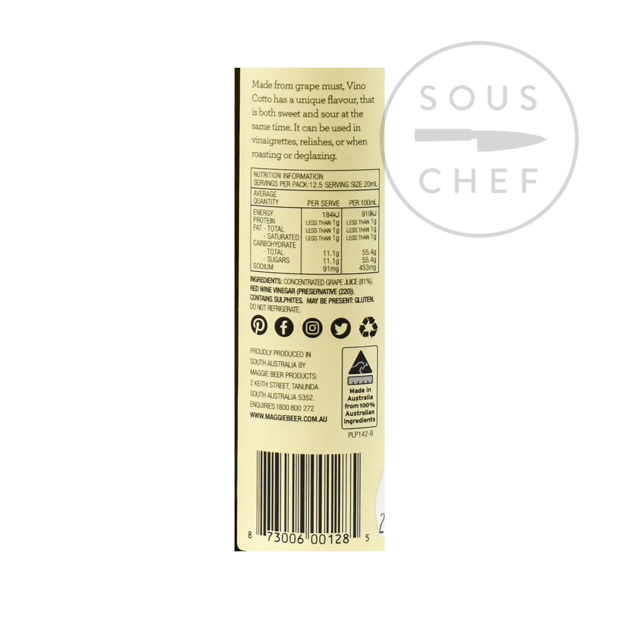 Maggie Beer's Vino Cotto, 250ml - Image 2