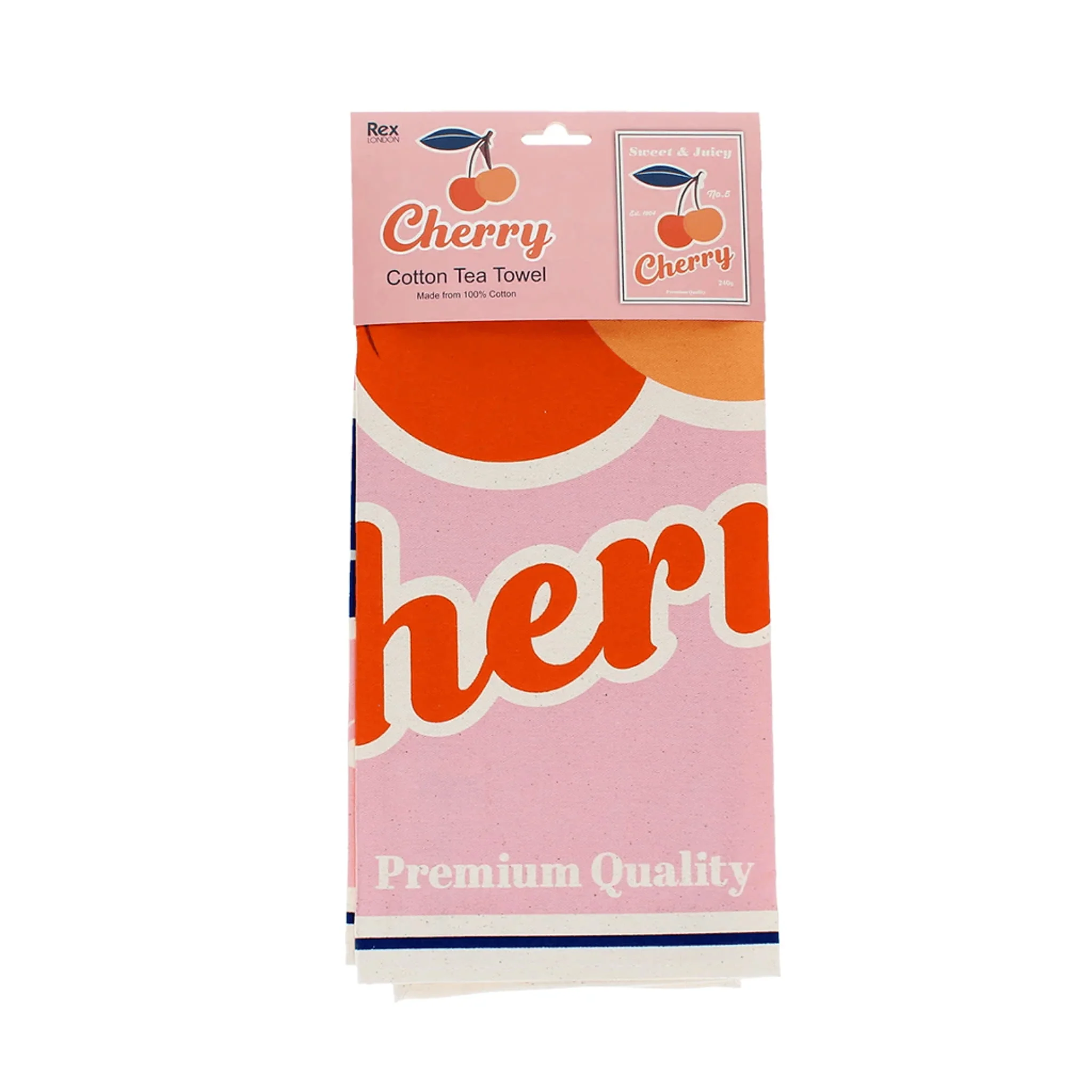 Vintage Inspired Cherry Tea Towel - Image 3