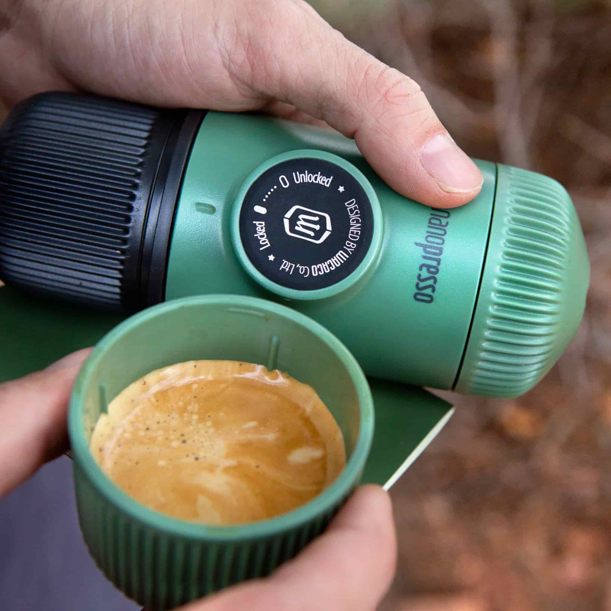 Wacaco Nanopresso Moss Green Elements Handheld Espresso Maker - Image 3