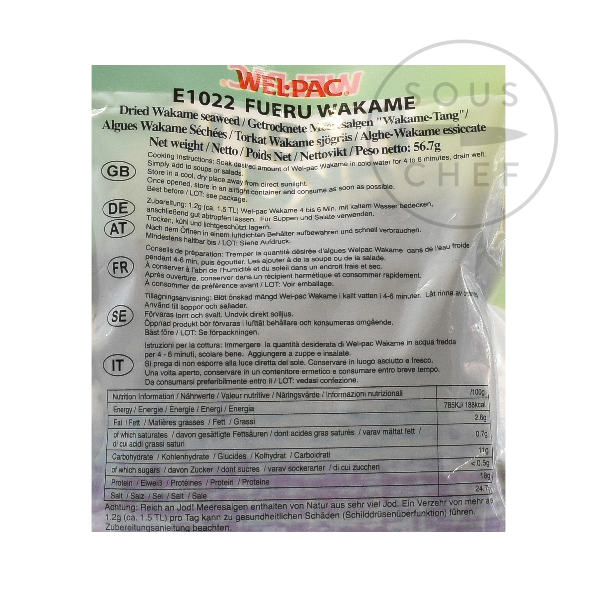 Wakame Seaweed, 56.7g - Image 2