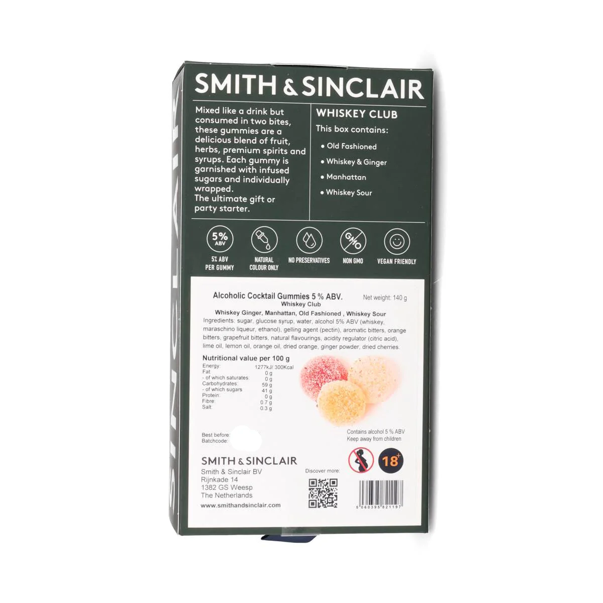 Whiskey Club 5%ABV Alcoholic Cocktail Jelly Sweets, 140g - Image 2