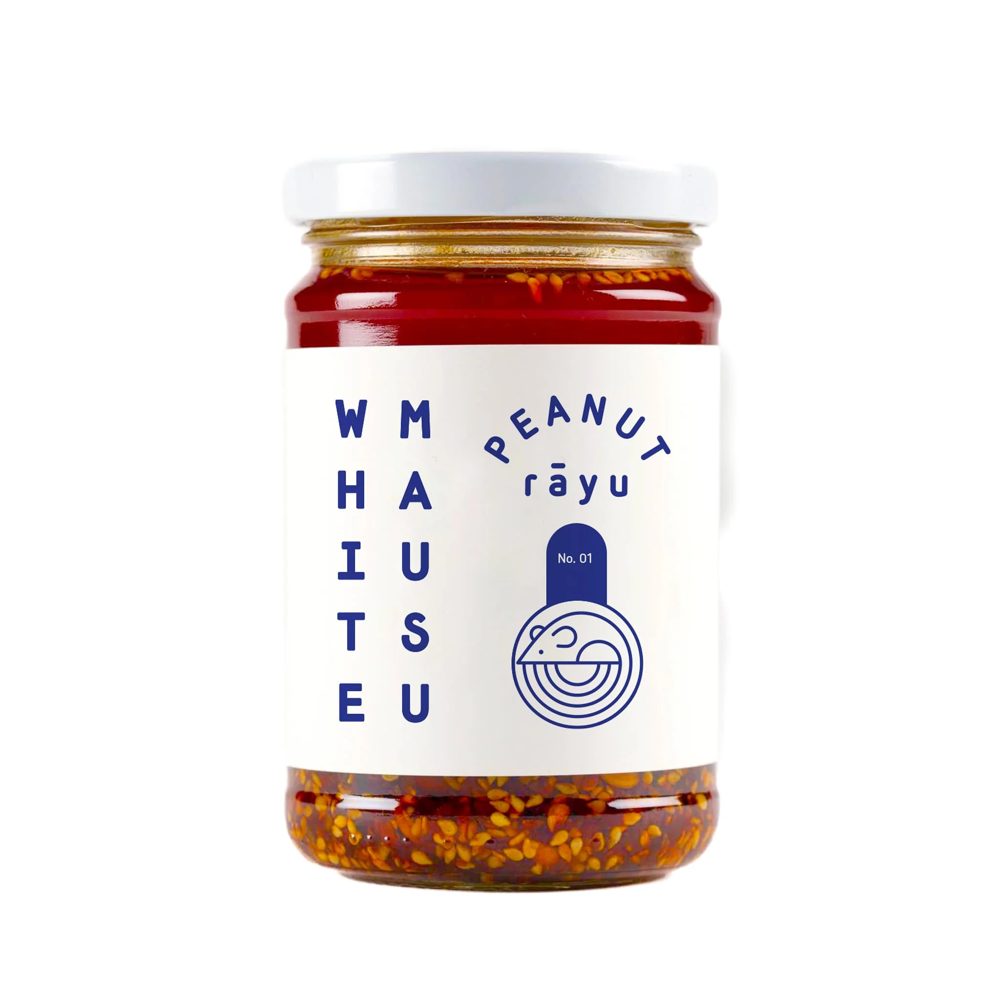 White Mausu Extra Hot Peanut Rayu, 240g