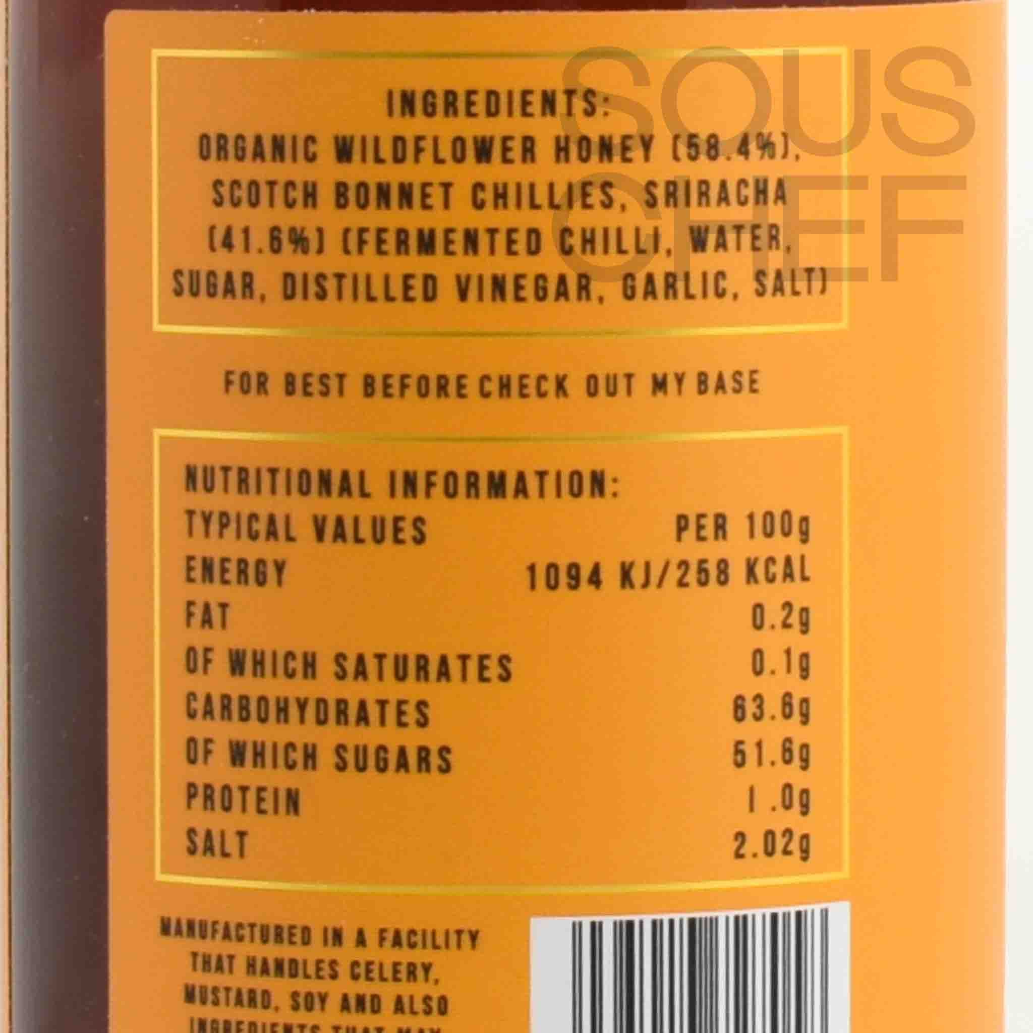 Wilderbee Sriracha Hot Honey, 350g - Image 2