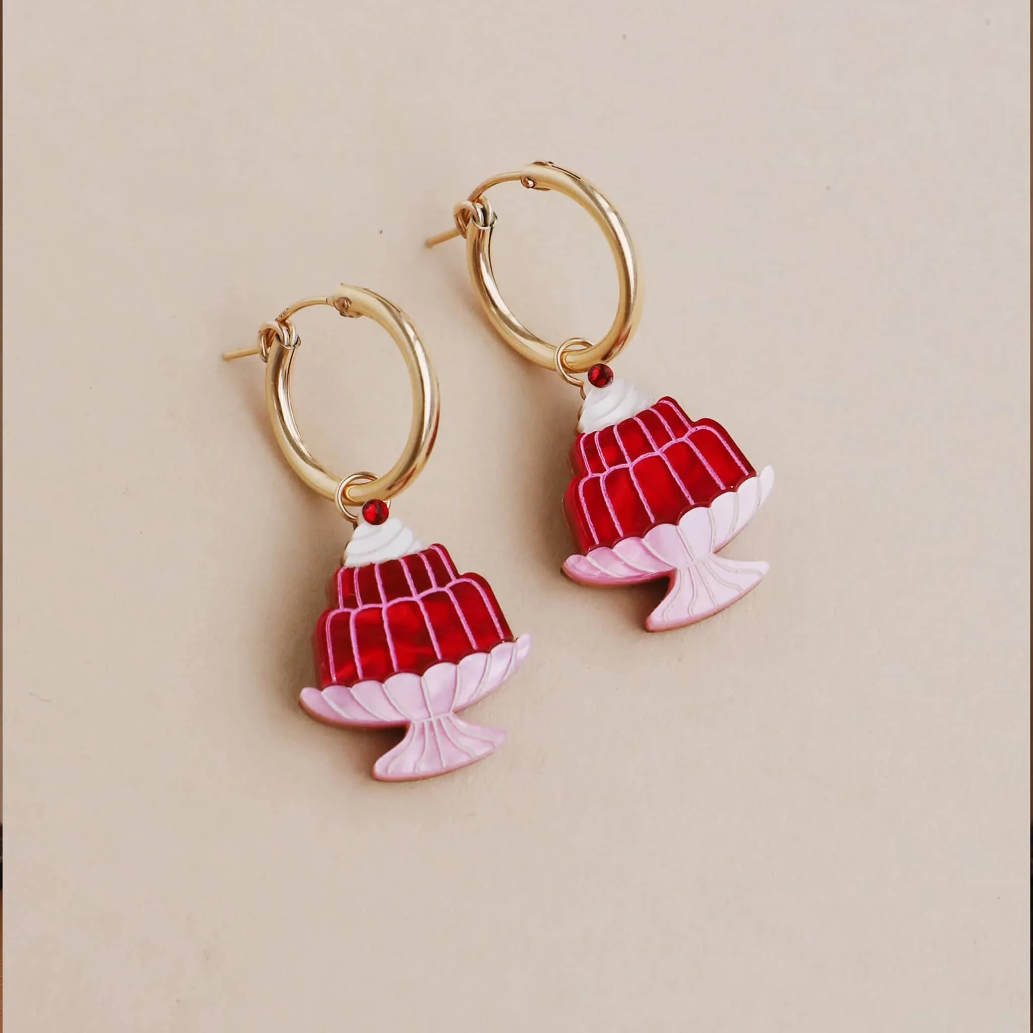 Wolf & Moon Jelly Hoop Earrings
