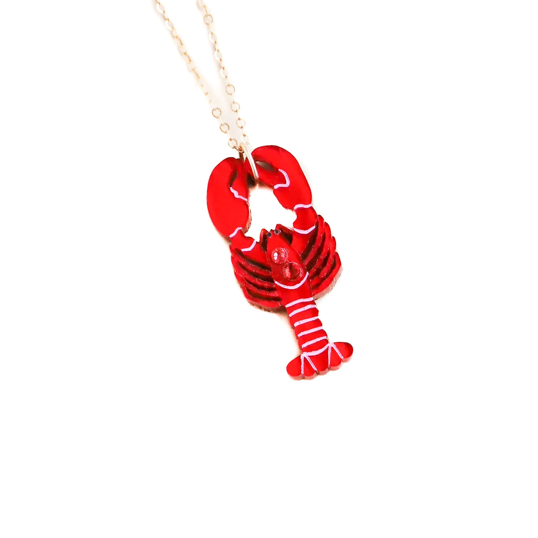 Wolf & Moon Lobster Necklace - Image 3