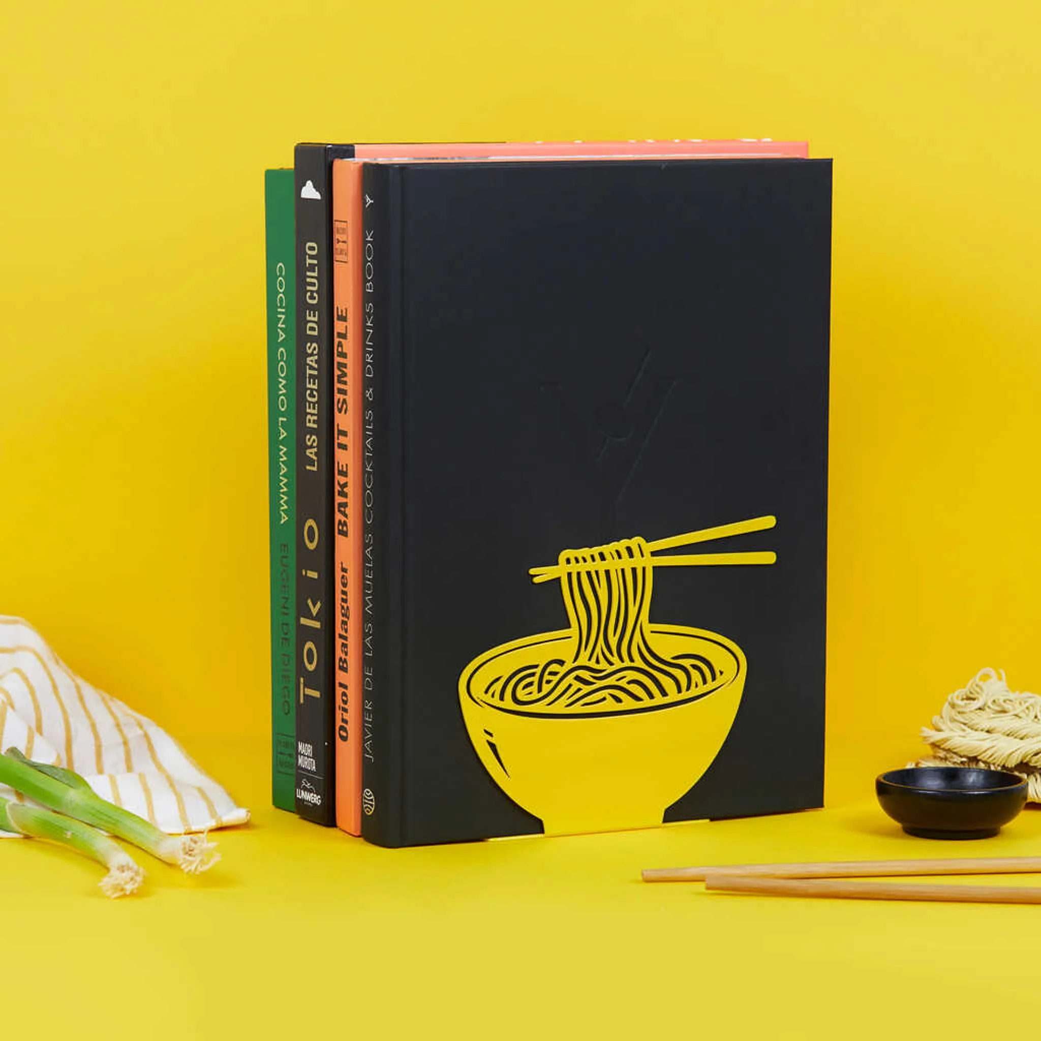 Yellow Ramen Metal Bookend - Image 3