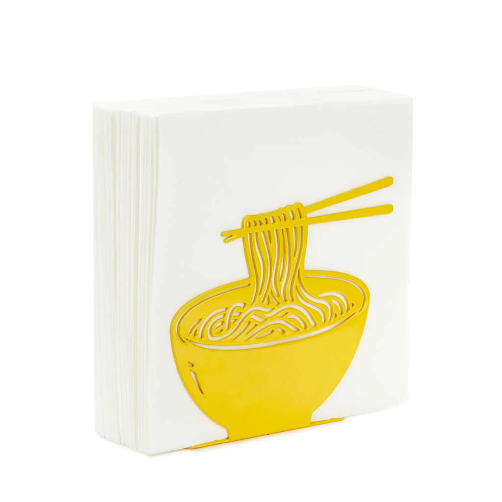 Yellow Ramen Metal Napkin Holder - Image 3