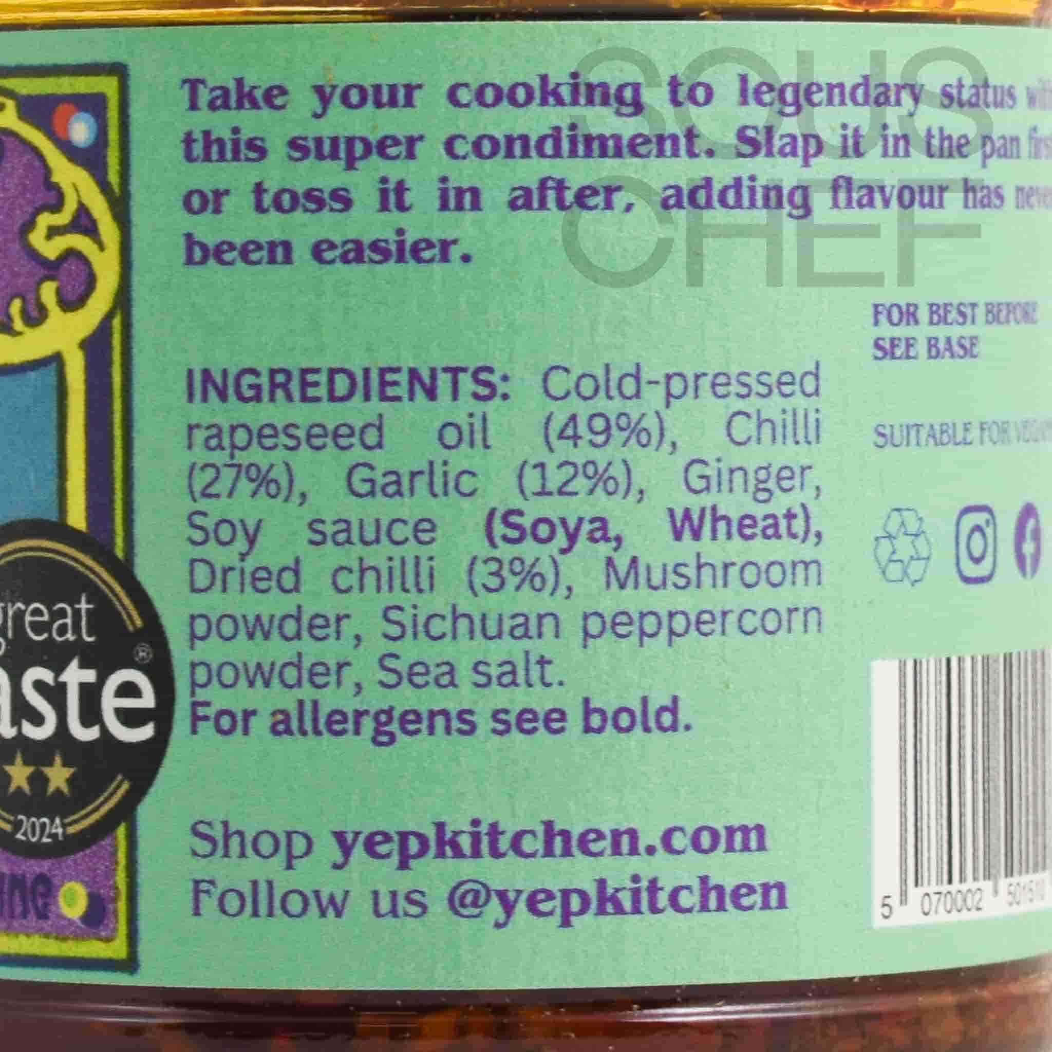 Yep Kitchen Garlic Chilli Oil, 160g - Image 3