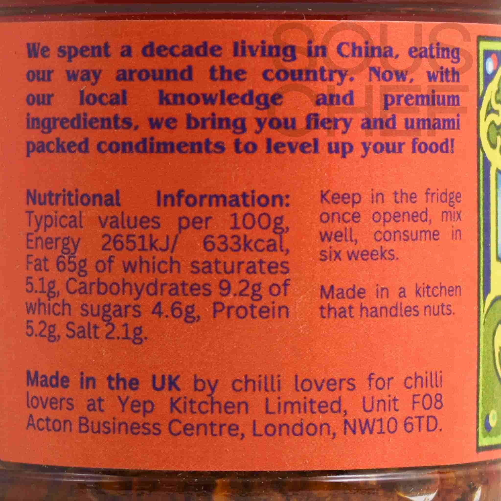 Yep Kitchen Garlic Chilli Oil with Beef, 160g - Image 3