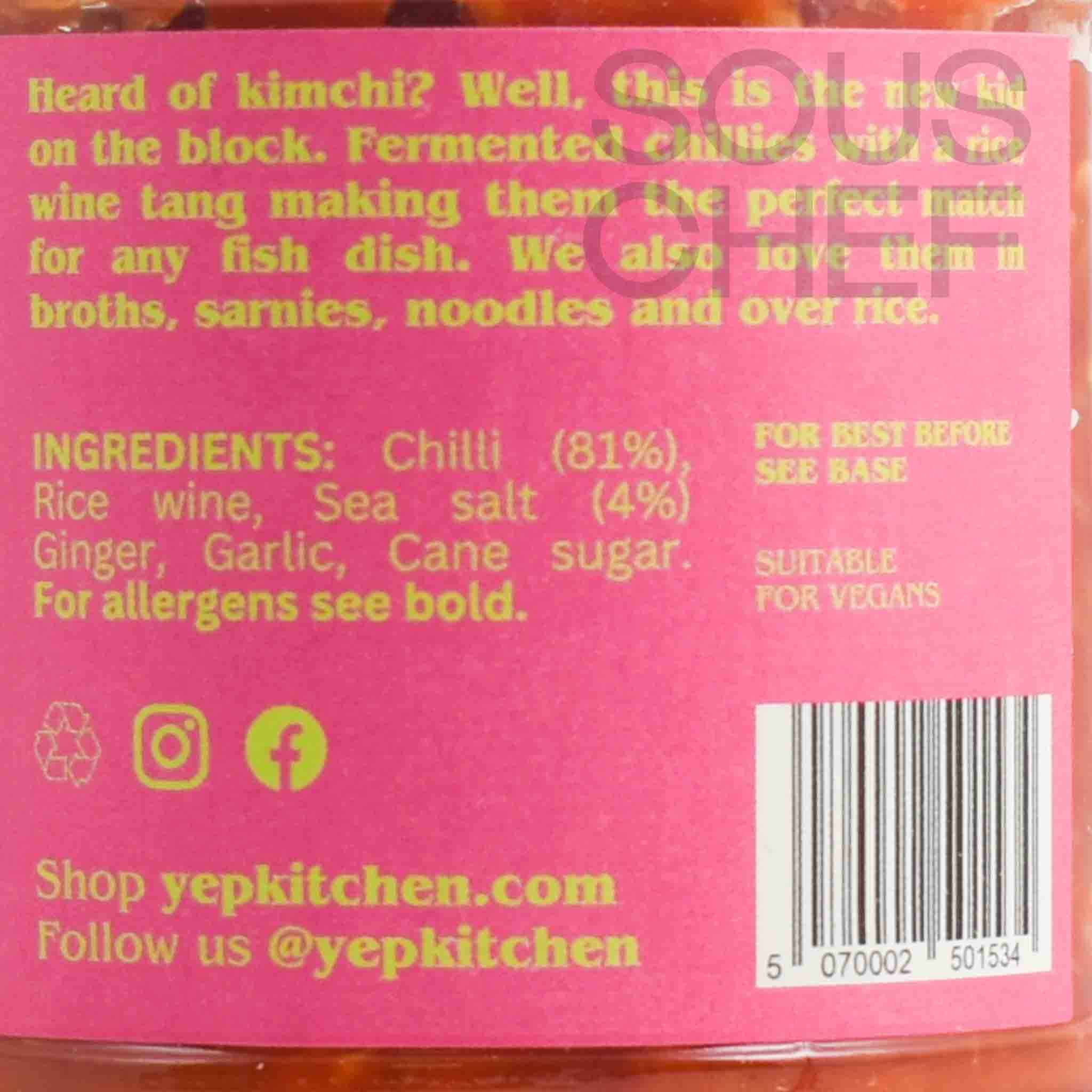 Yep Kitchen Hunan Salted Chillies, 160g - Image 2