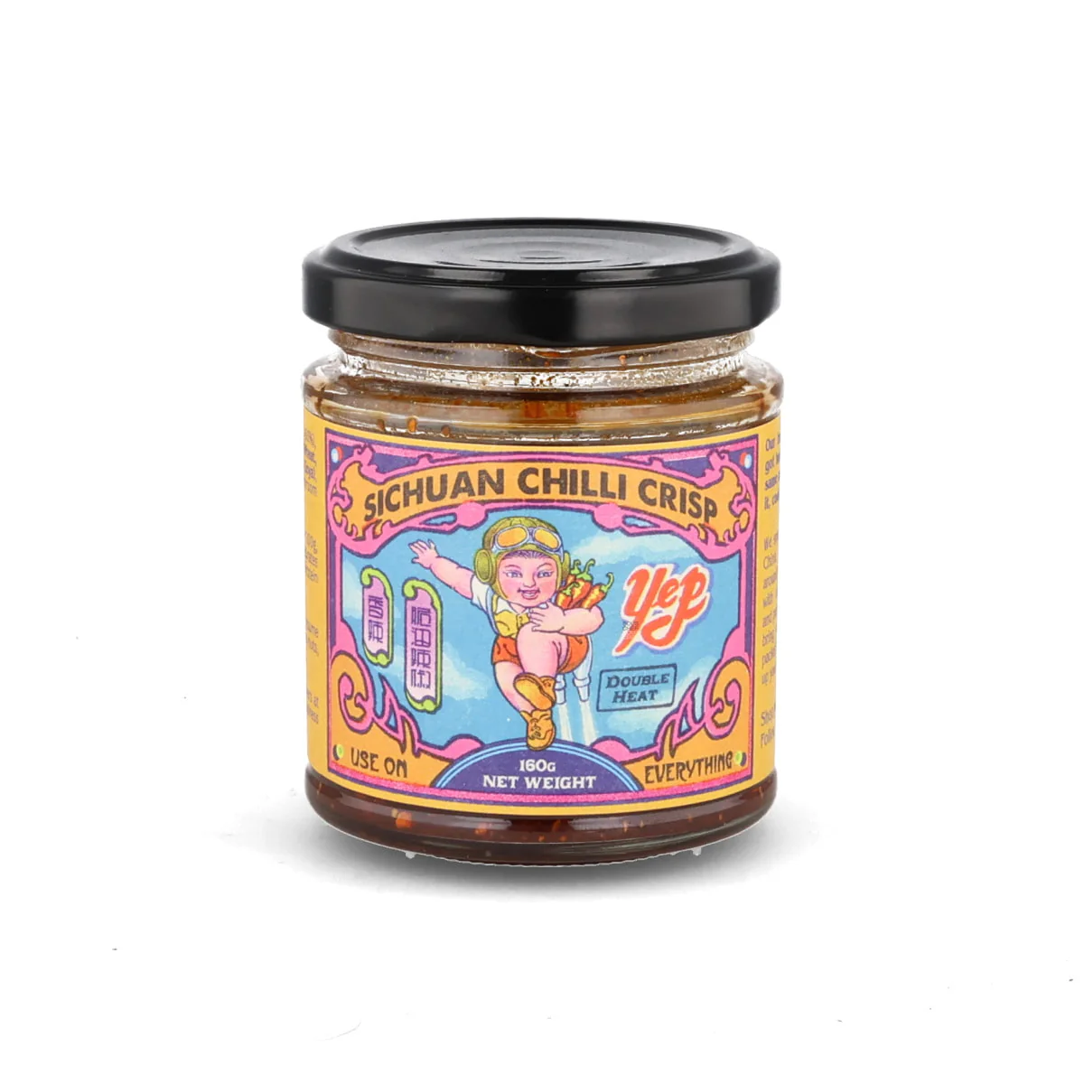 Yep Kitchen Sichuan Chilli Crisp Double Heat, 160gÂ