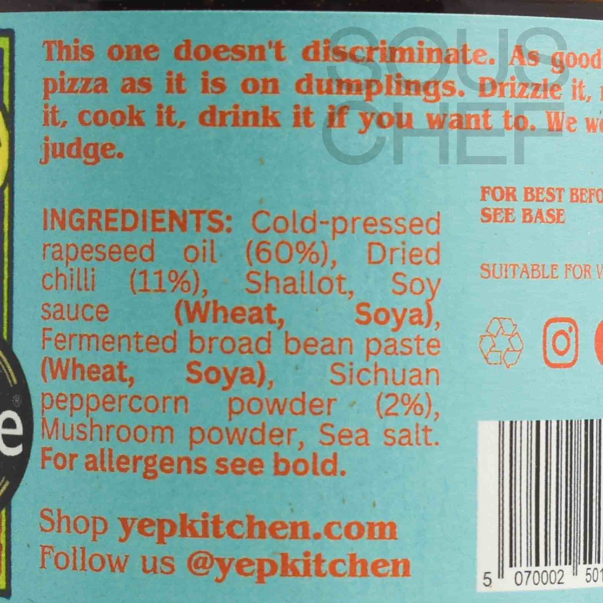 Yep Kitchen Sichuan Chilli Crisp Oil, 160g - Image 3