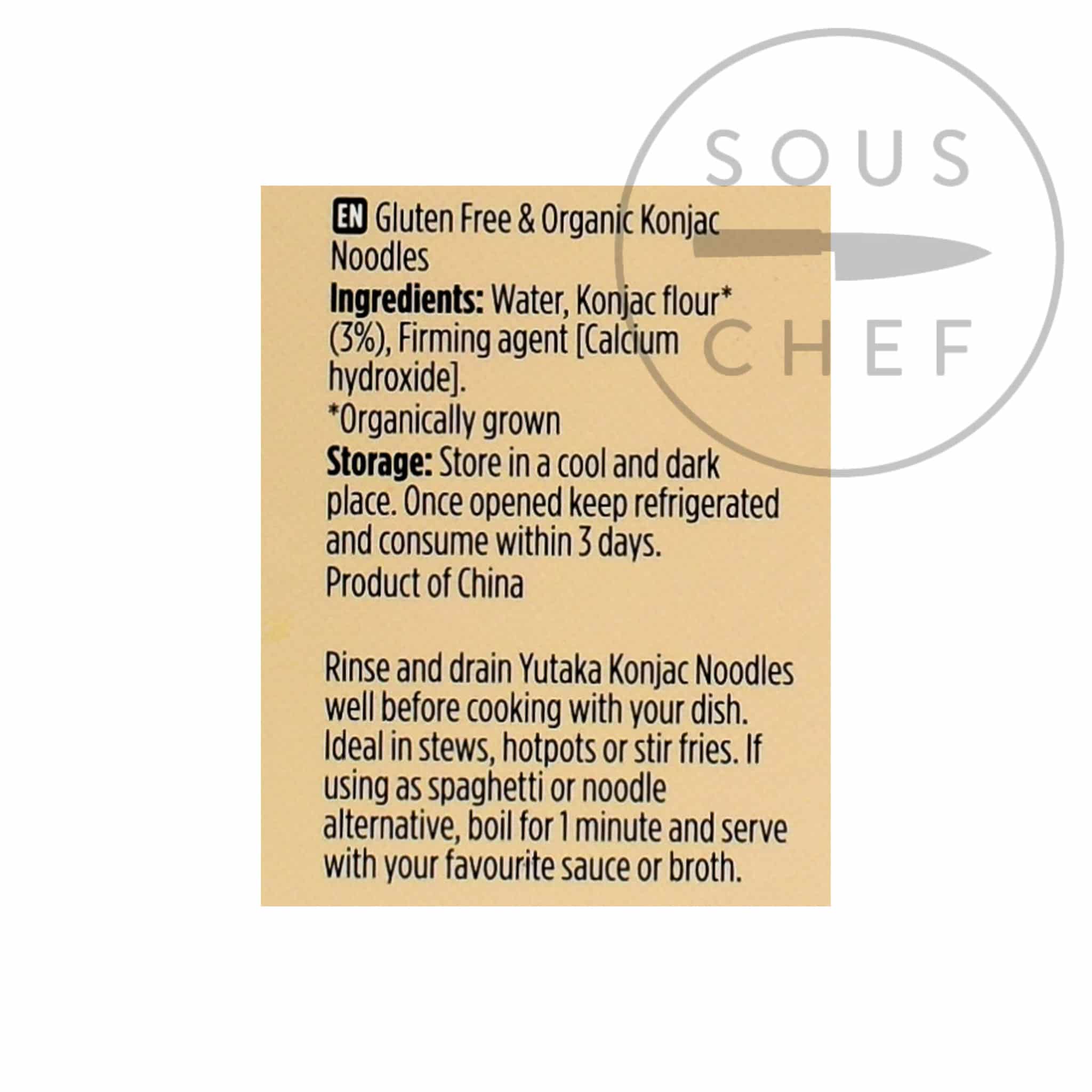 Yutaka Organic Konjac Noodles, 200g - Image 2
