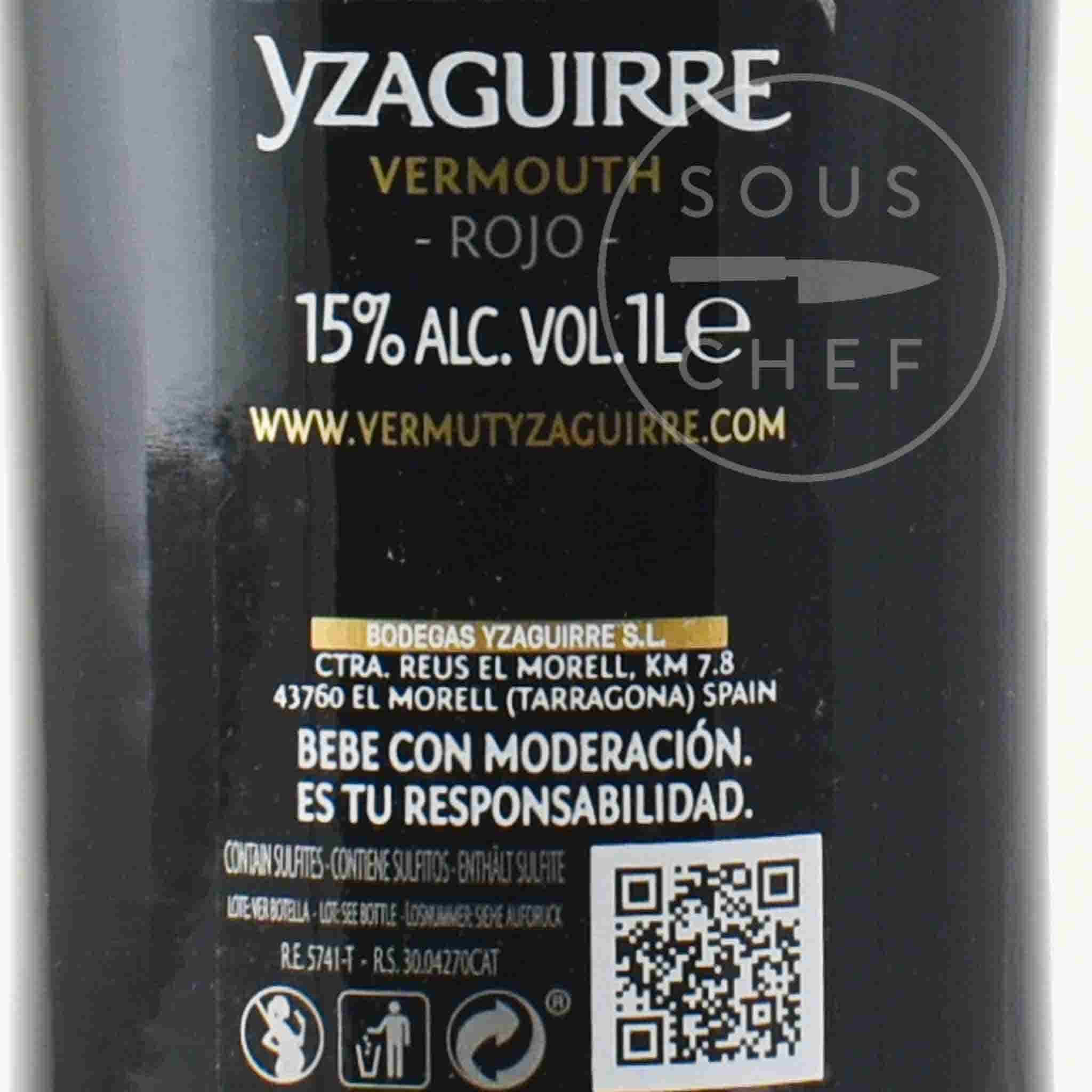 Yzaguirre Classic Spanish Rojo Vermouth, 1 Litre - Image 2