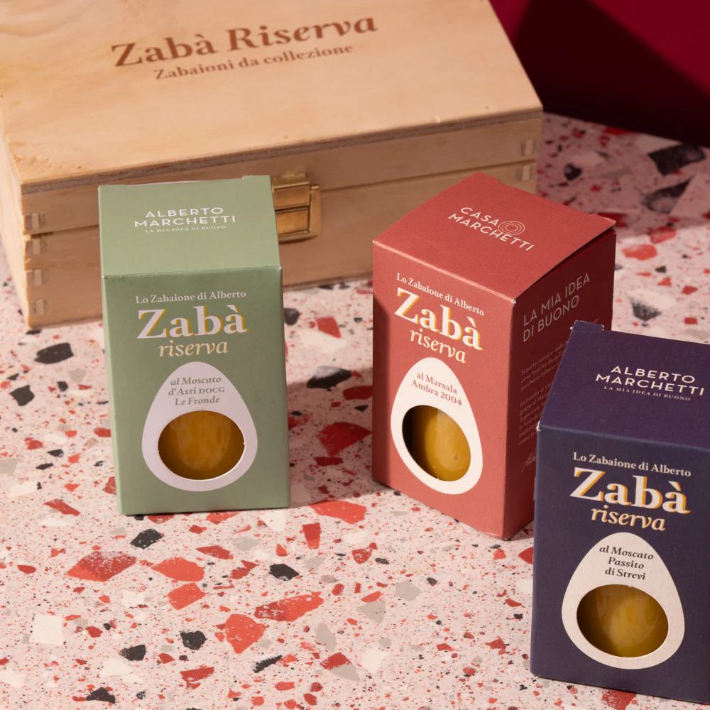 Zaba Itailan Zabaione Gift Selection in Wooden Box, 3x 200g - Image 3