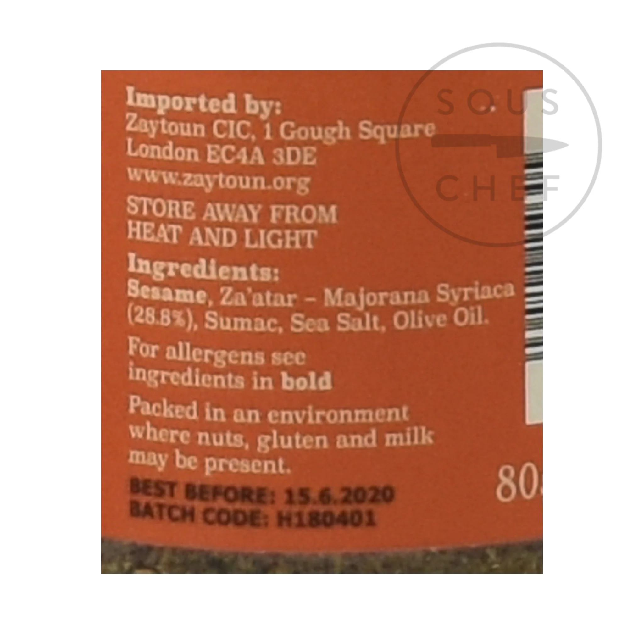 Zaytoun Palestinian Za'atar, 80g - Image 3