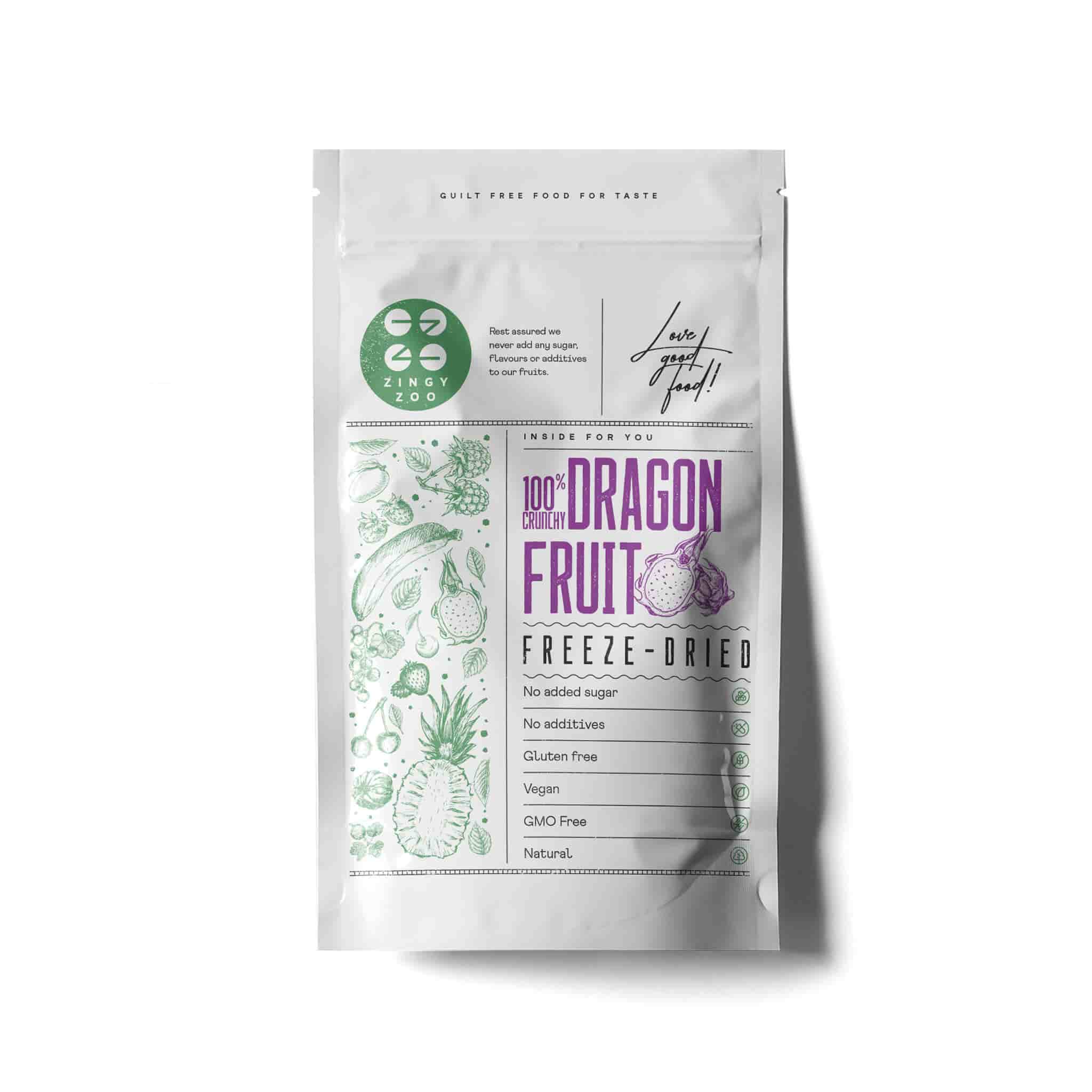 ZingyZoo Freeze Dried Dragon Fruit Powder, 100g - Image 2