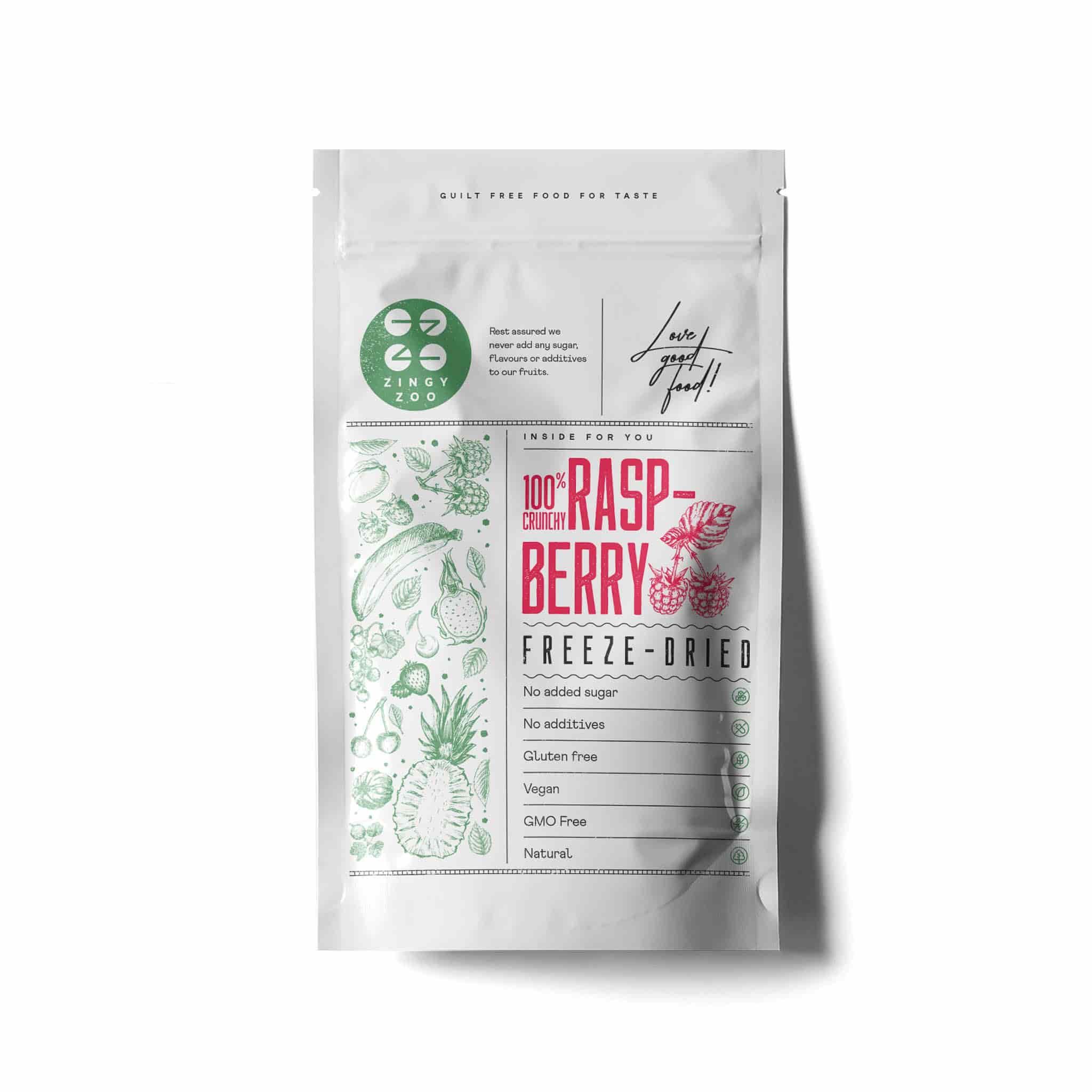 ZingyZoo Freeze Dried Raspberry Powder, 100g - Image 2